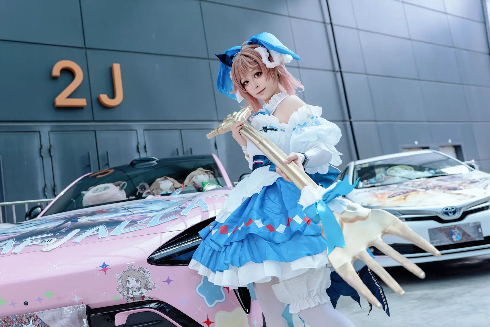 [Eyjafjalla Cosplay] Arknights Little Sheep and Itasha Anime Float Parade by Kirito君 - Image 3