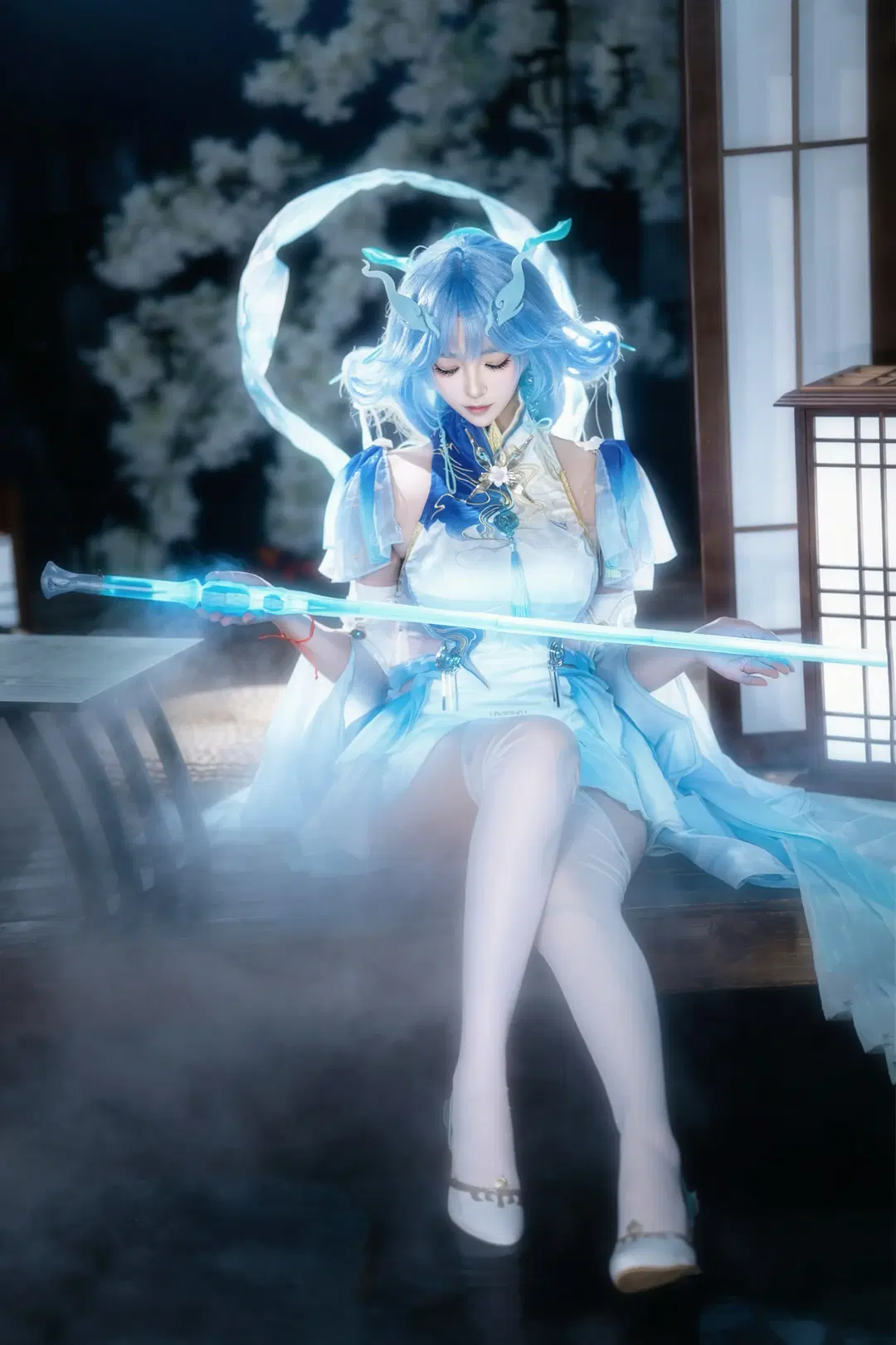 [Qingxiao cosplay] Wuthering Waves Xianxia Aesthetic: Poised with Sword, Aloof Charm Maxed Out by Kirito君 - Image 2