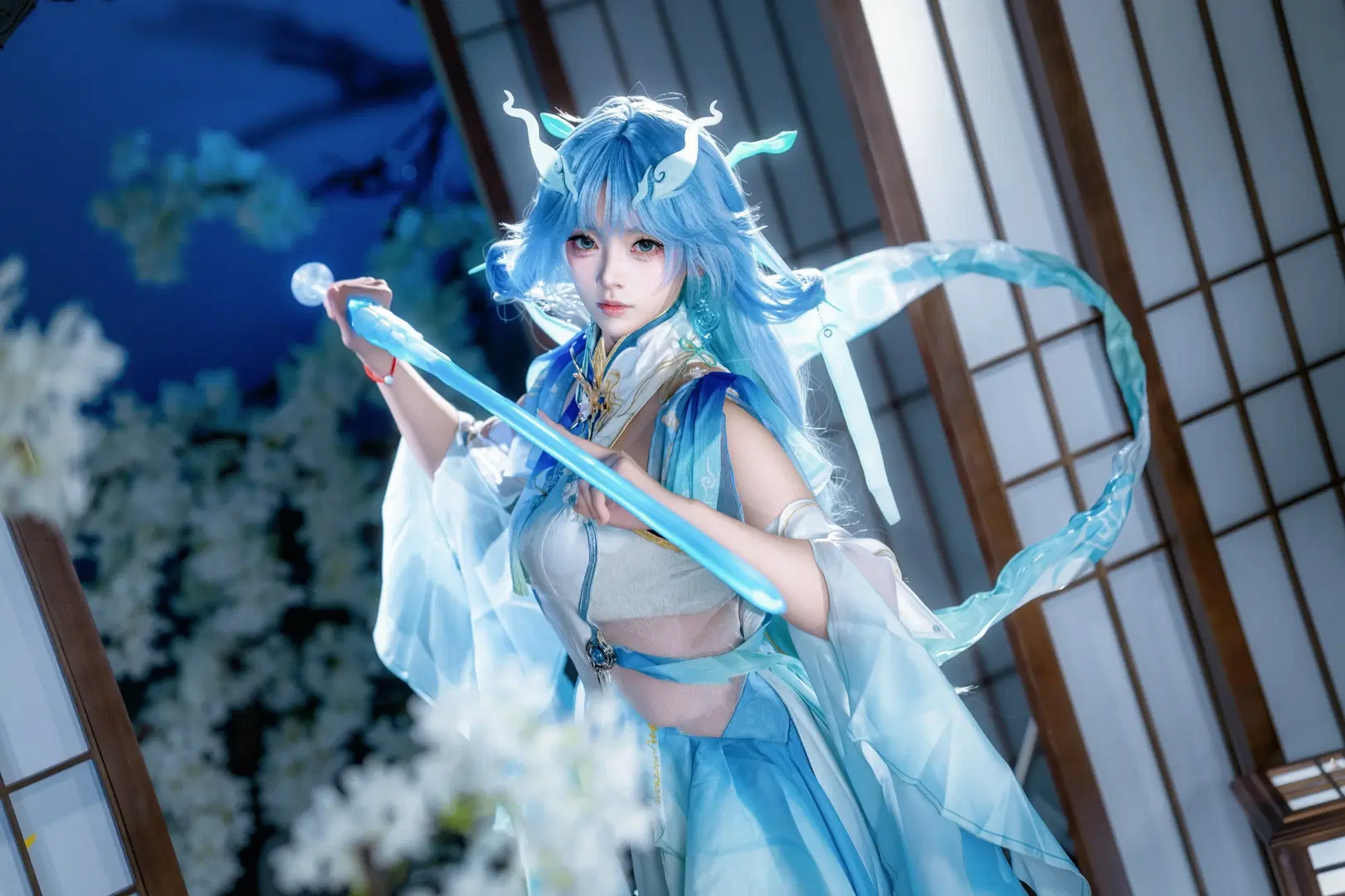 [Qingxiao cosplay] Wuthering Waves Xianxia Aesthetic: Poised with Sword, Aloof Charm Maxed Out by Kirito君 - Image 7