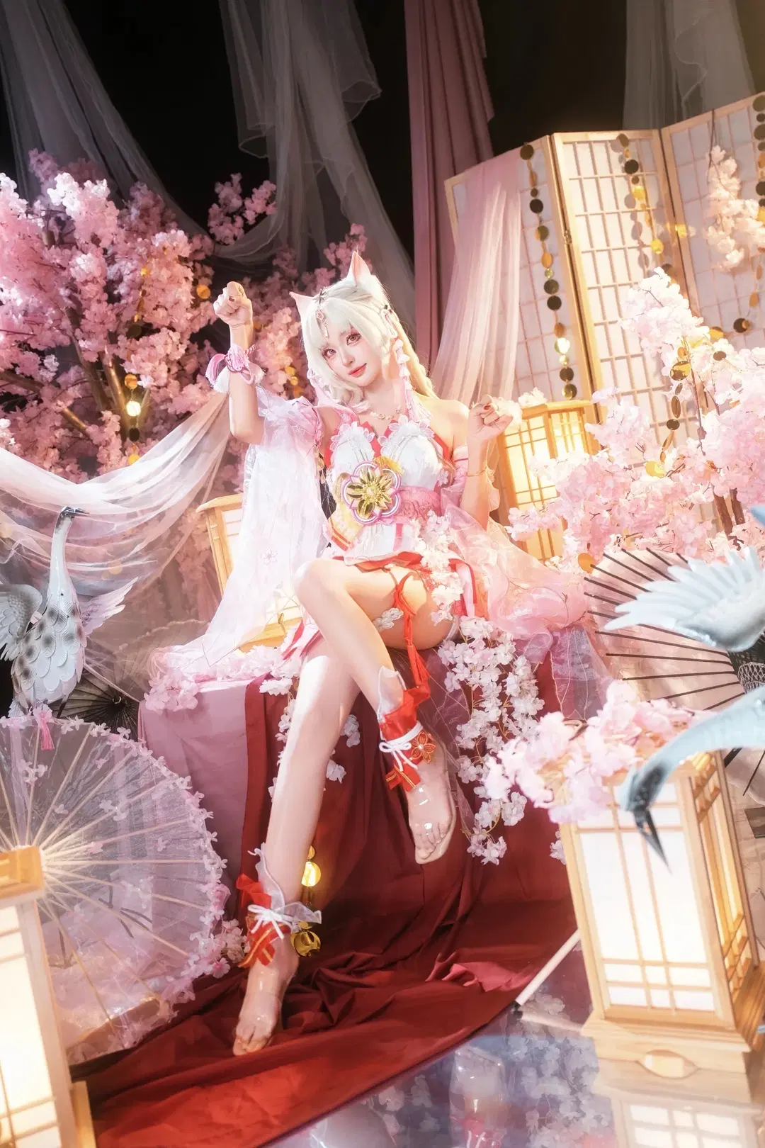 【胡桃cos】永劫无间樱云天女，和风装扮的视觉记录 - sakura雨尘酱 - 第5张
