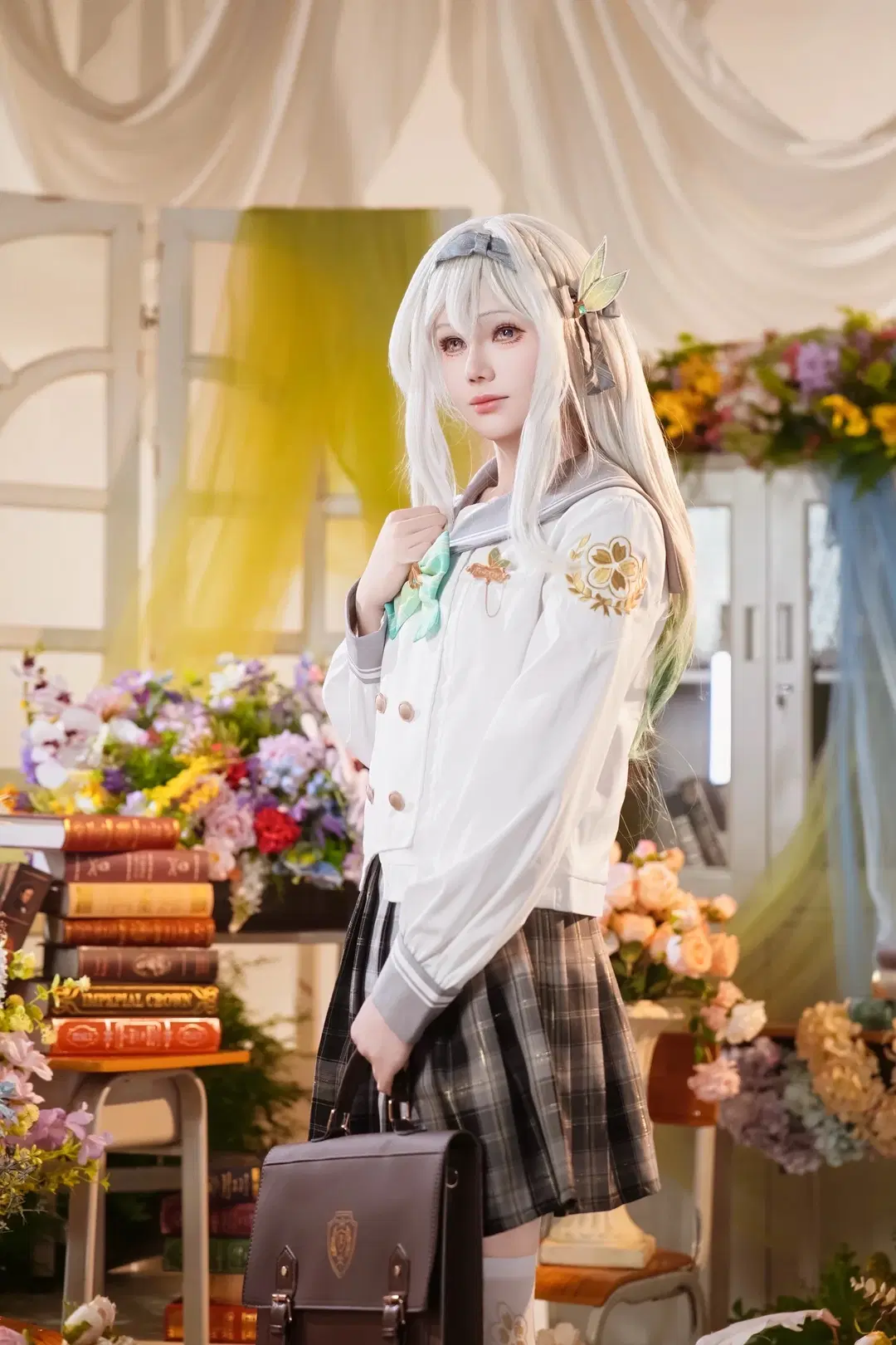 [Firefly cosplay] Honkai: Star Rail greenhouse photography preppy style girl by sakura雨尘酱 - Image 8