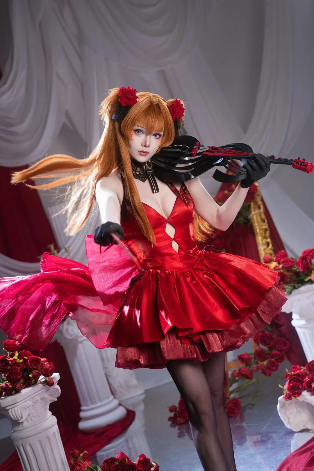 EVA, 明日香cos, 新世纪福音战士, 黑丝, 孤海乐章