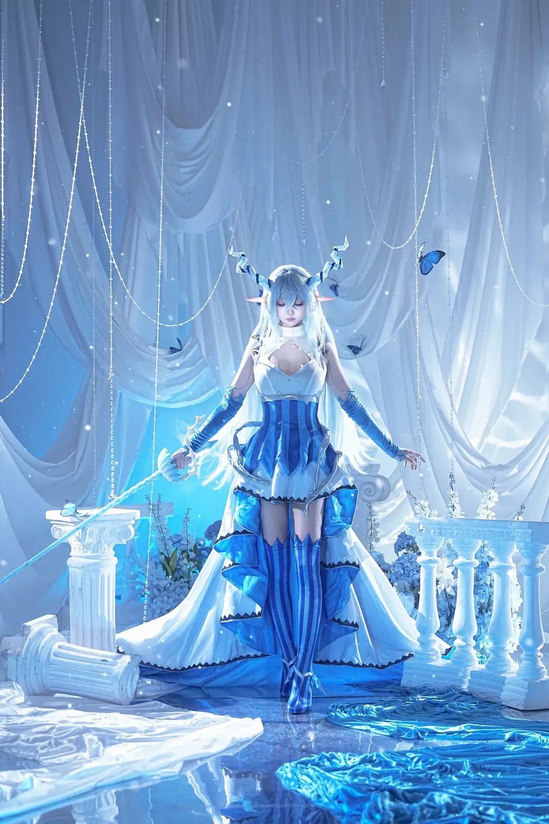 小莩cos 加油大魔王 冰蓝色调的梦幻时刻 - sakura雨尘酱 - 第3张