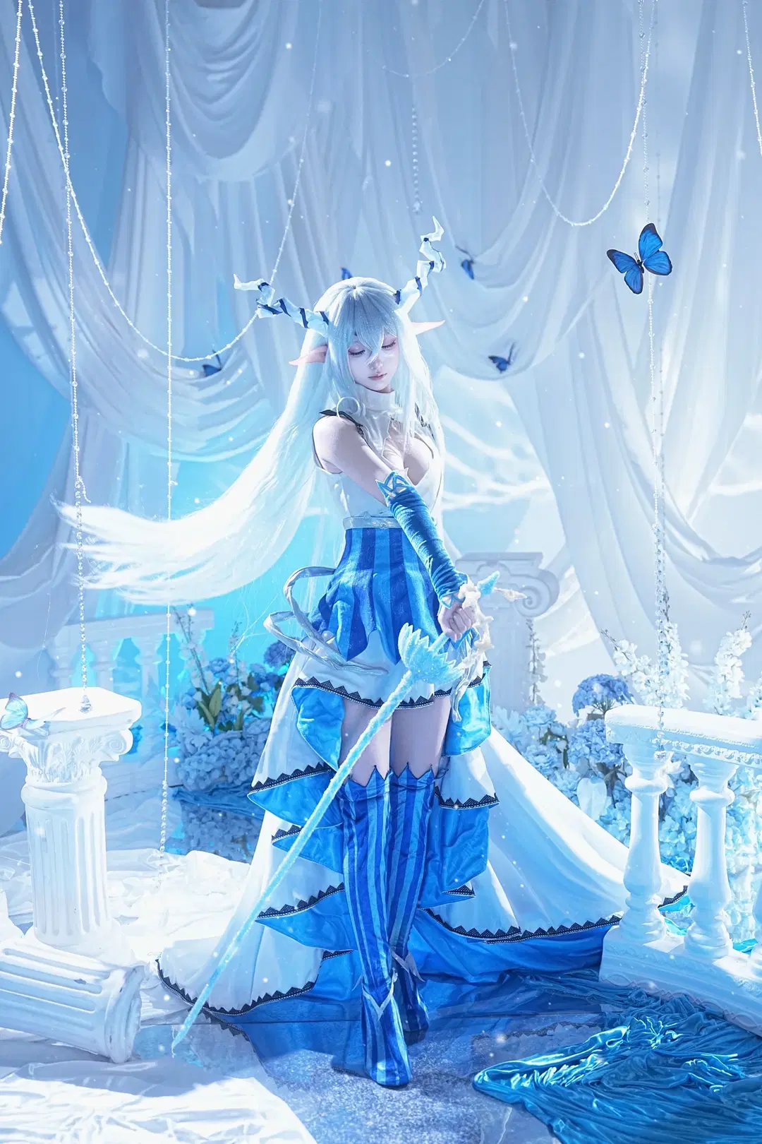 小莩cos 加油大魔王 冰蓝色调的梦幻时刻 - sakura雨尘酱 - 第6张