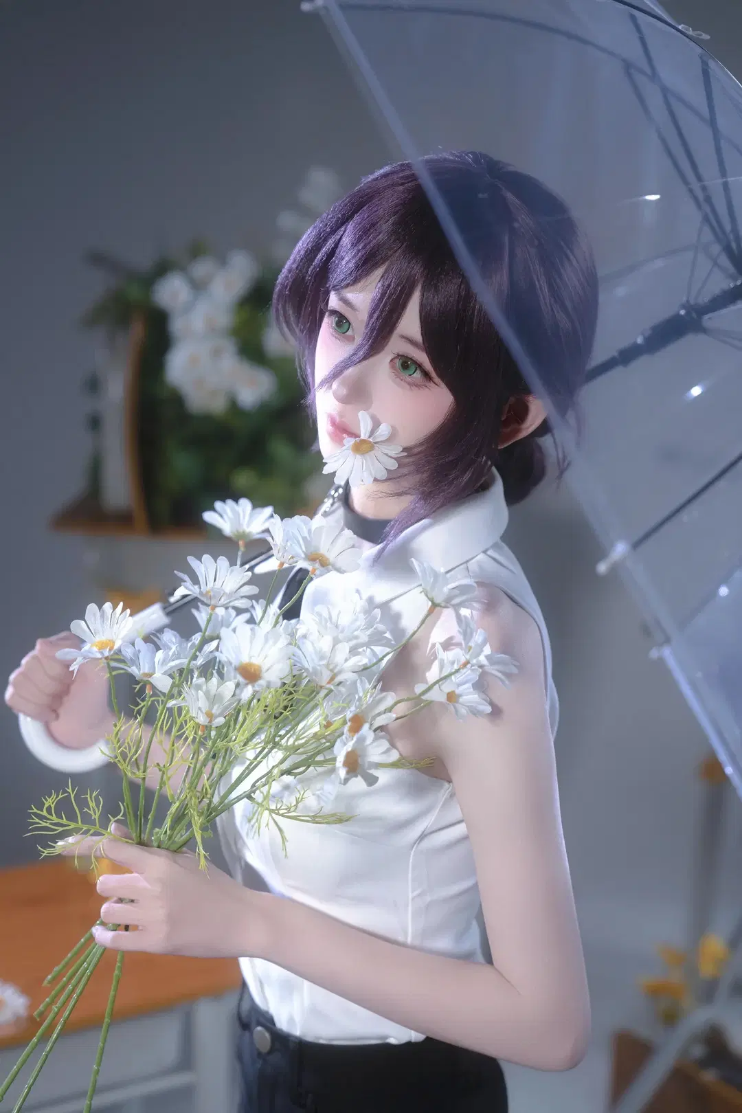 【蕾塞cos】电锯人蕾塞，教室里的雏菊与黑丝 - sakura雨尘酱 - 第5张