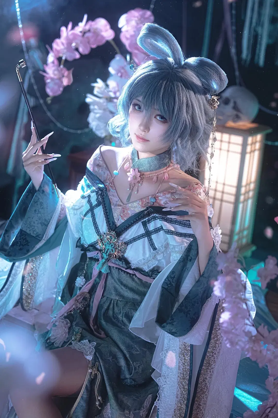 【霍青娥cos】东方project里的邪仙，幽冥幻境中的生死之舞 - sakura雨尘酱 - 第2张