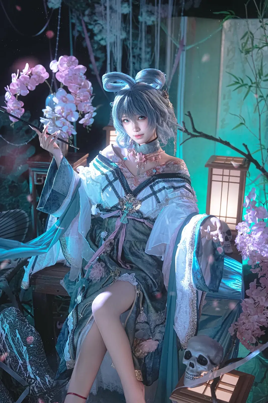 二次元, cosplay, 古风摄影, 东方project, 霍青娥cos