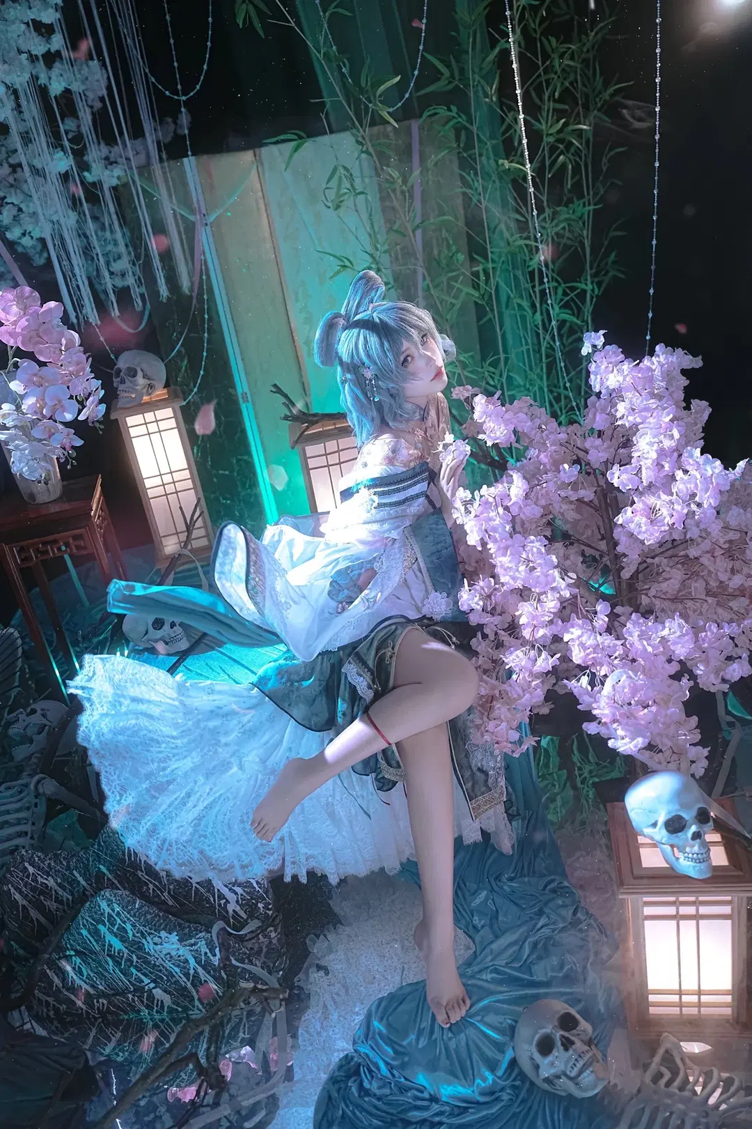 【霍青娥cos】东方project里的邪仙，幽冥幻境中的生死之舞 - sakura雨尘酱 - 第7张