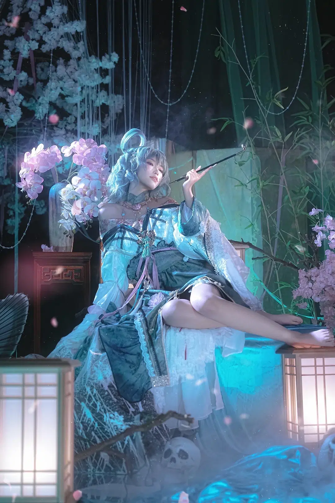 【霍青娥cos】东方project里的邪仙，幽冥幻境中的生死之舞 - sakura雨尘酱 - 第8张