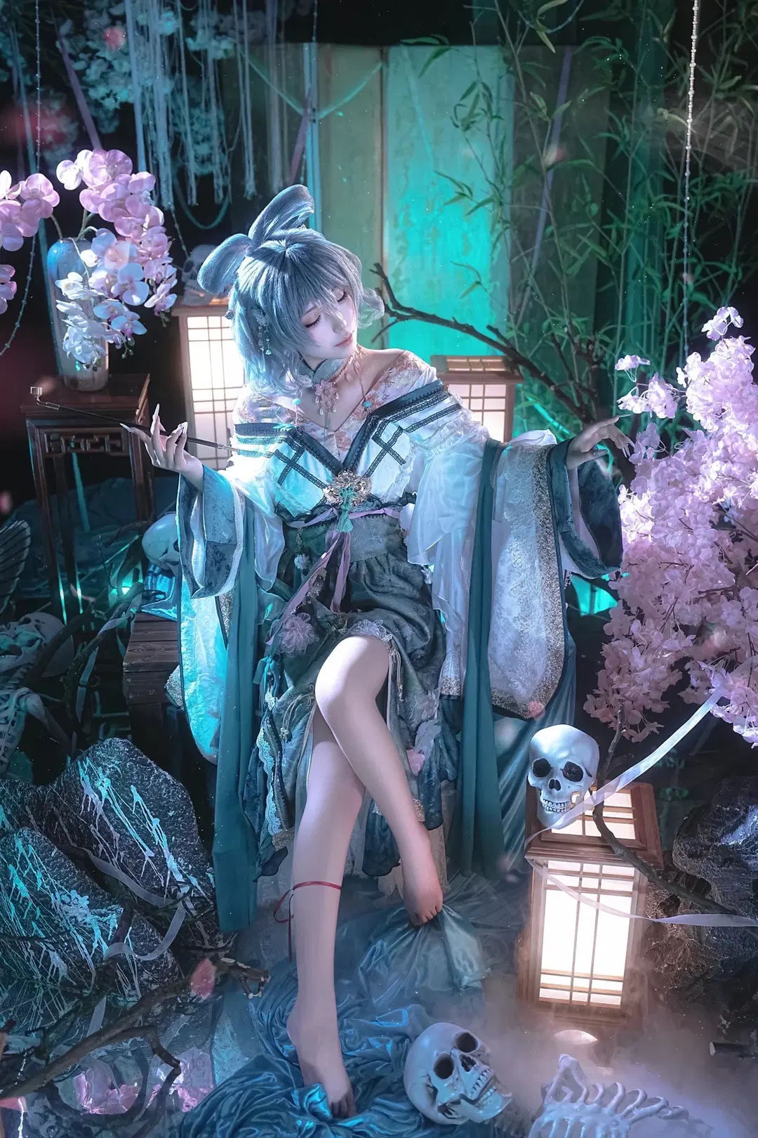 【霍青娥cos】东方project里的邪仙，幽冥幻境中的生死之舞 - sakura雨尘酱 - 第9张