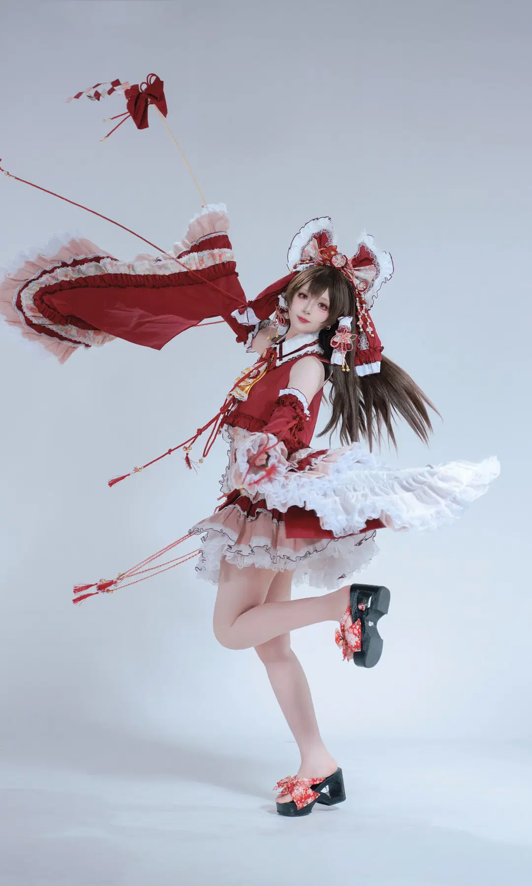 【博麗靈夢cos】東方Project 退治中的紅白巫女 - 君花花 - 第2張