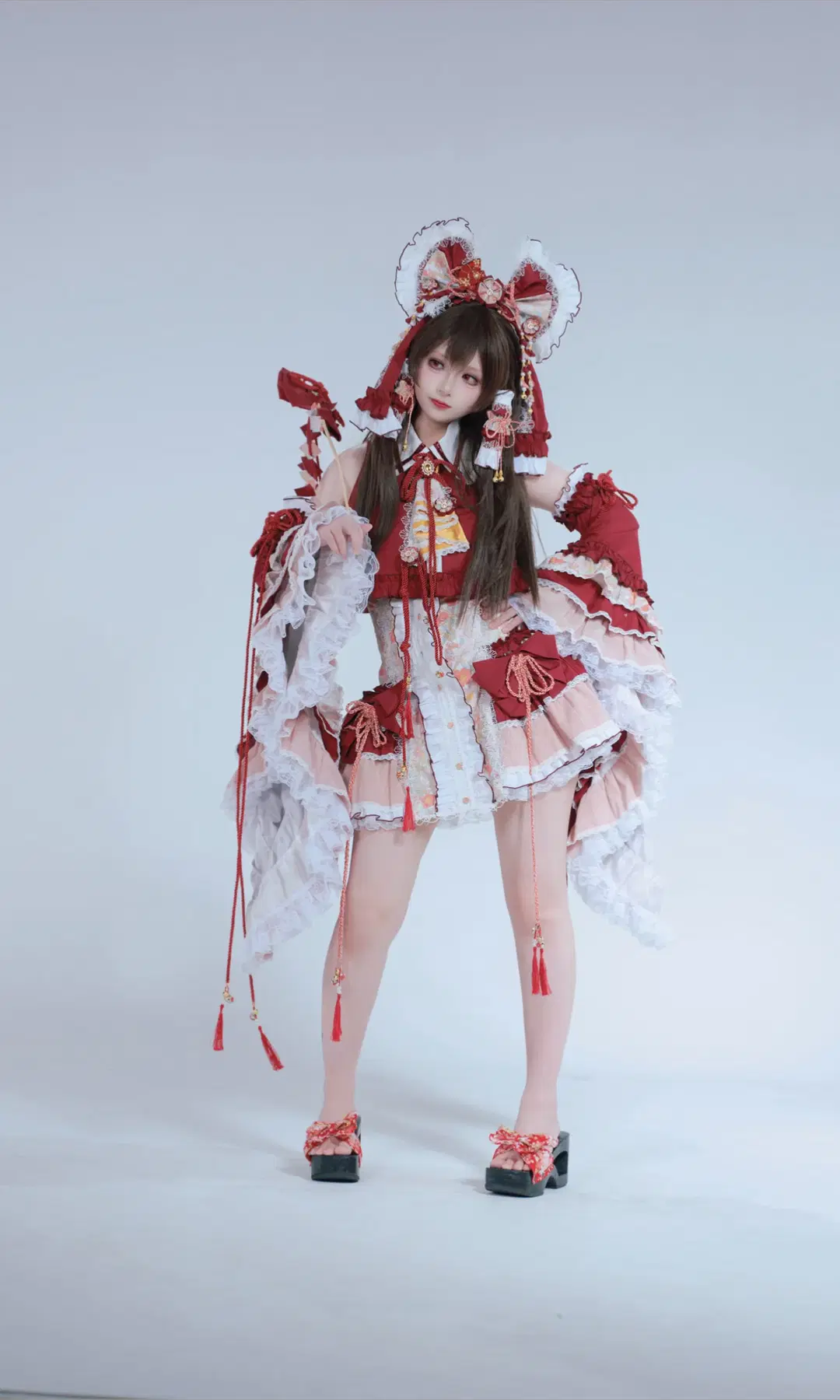 【博麗靈夢cos】東方Project 退治中的紅白巫女 - 君花花 - 第4張
