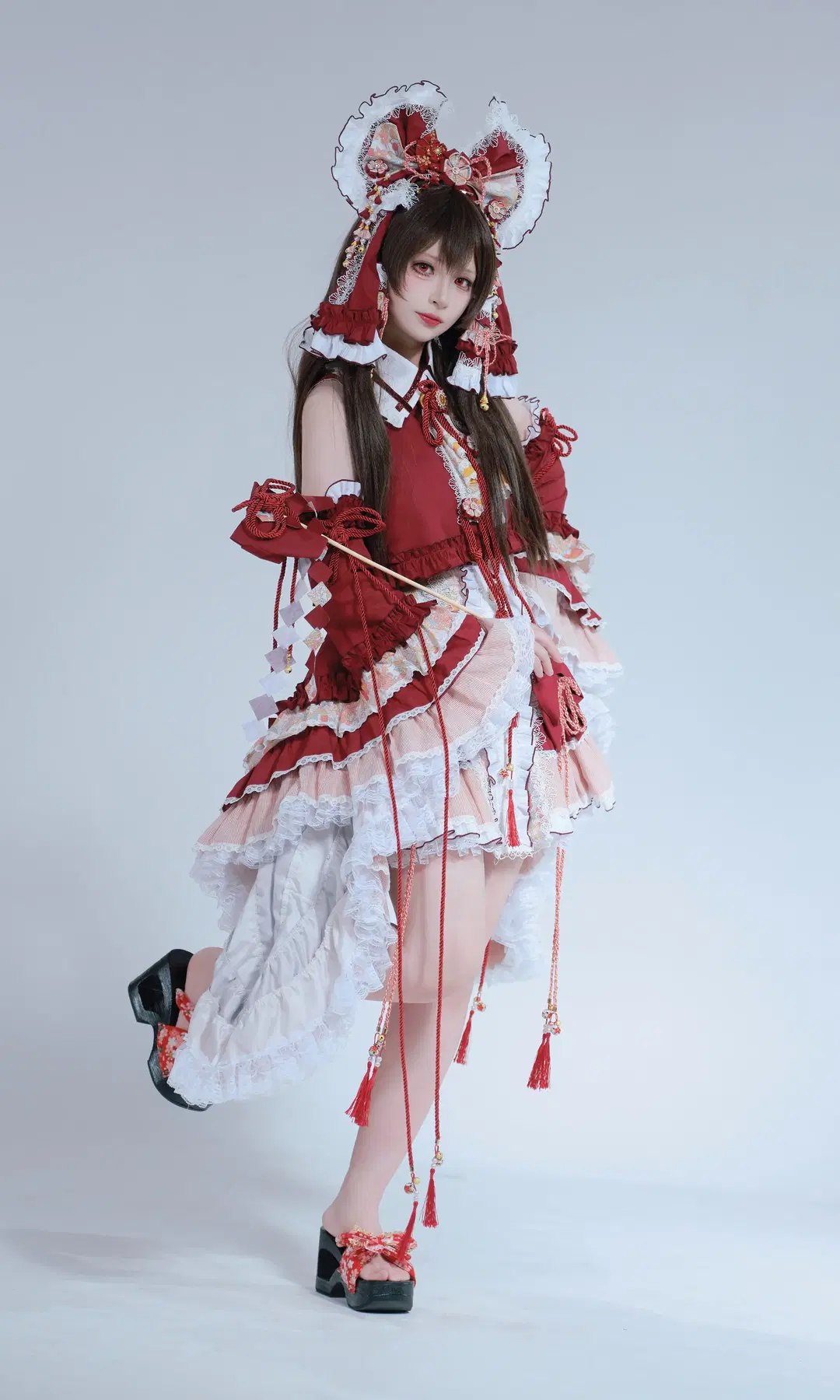 【博麗靈夢cos】東方Project 退治中的紅白巫女 - 君花花 - 第5張