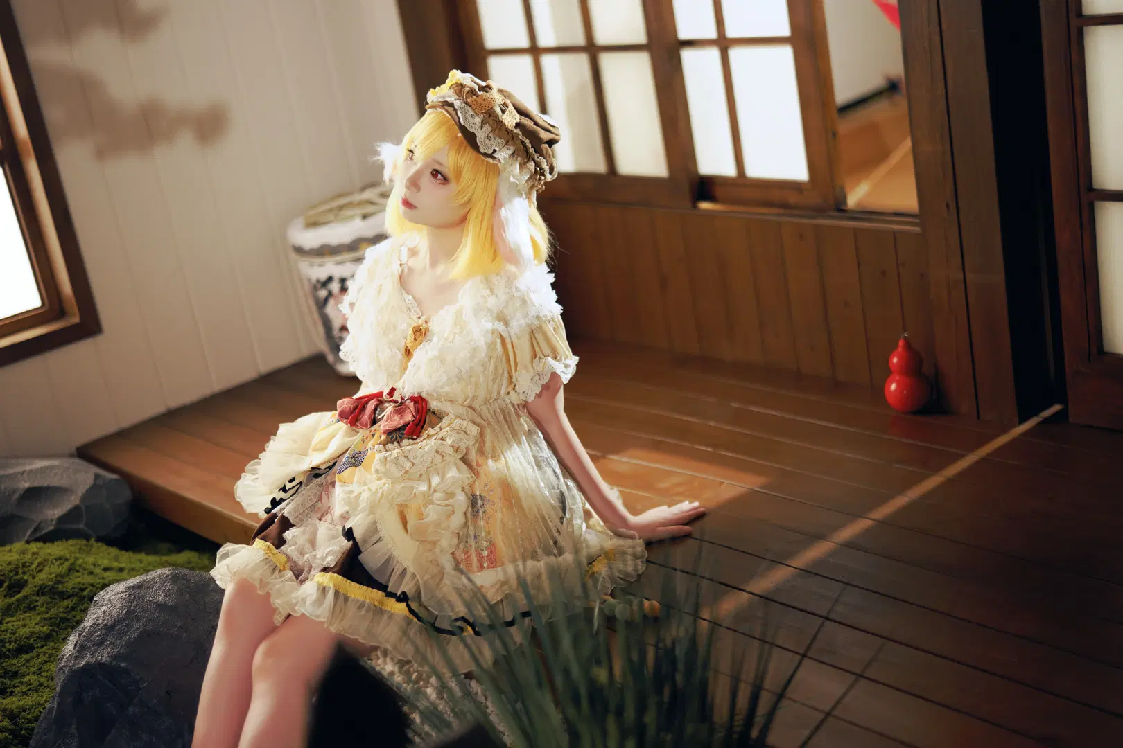 [Ringo cosplay] Touhou Project Moon Rabbit's Warm Sun and Lace Dress by 君花花 - Image 2