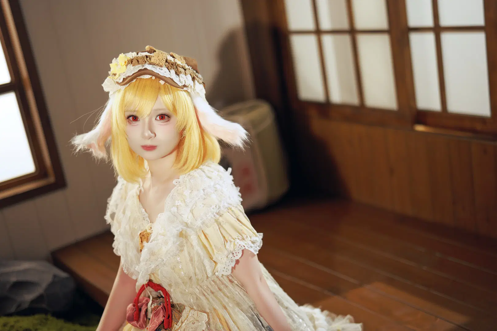 [Ringo cosplay] Touhou Project Moon Rabbit's Warm Sun and Lace Dress by 君花花 - Image 3