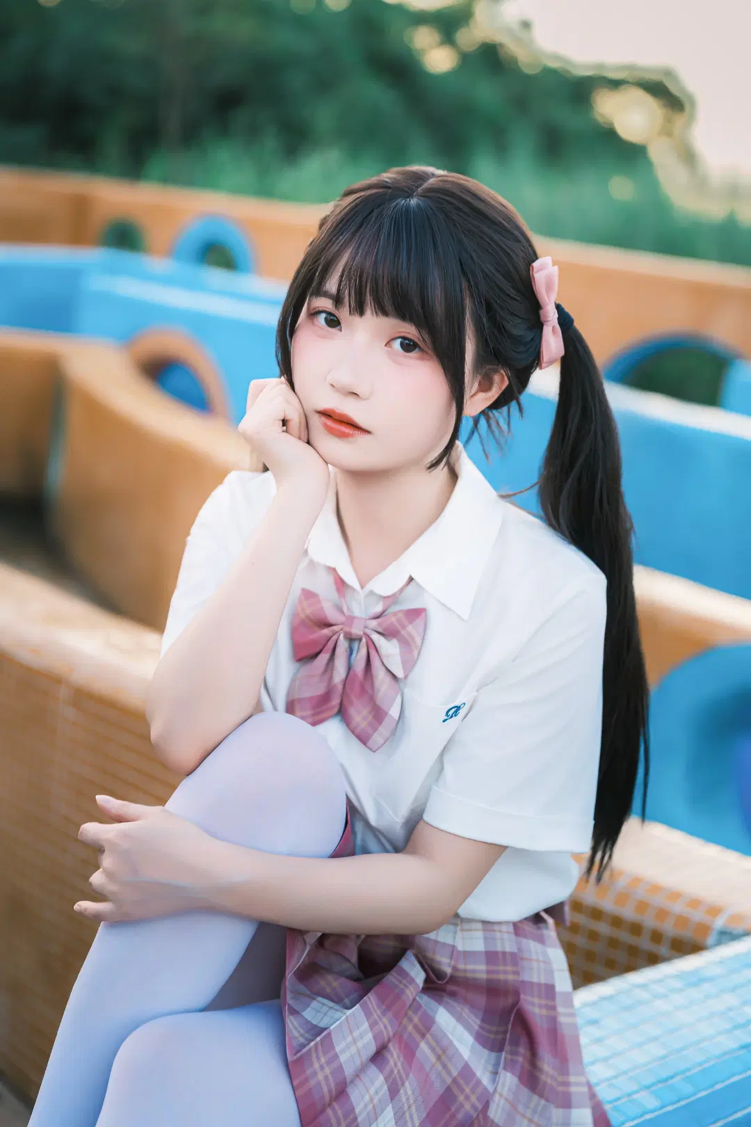 遊樂園裡的JK制服雙馬尾元氣少女 - Vera露露儿__ - 第14張