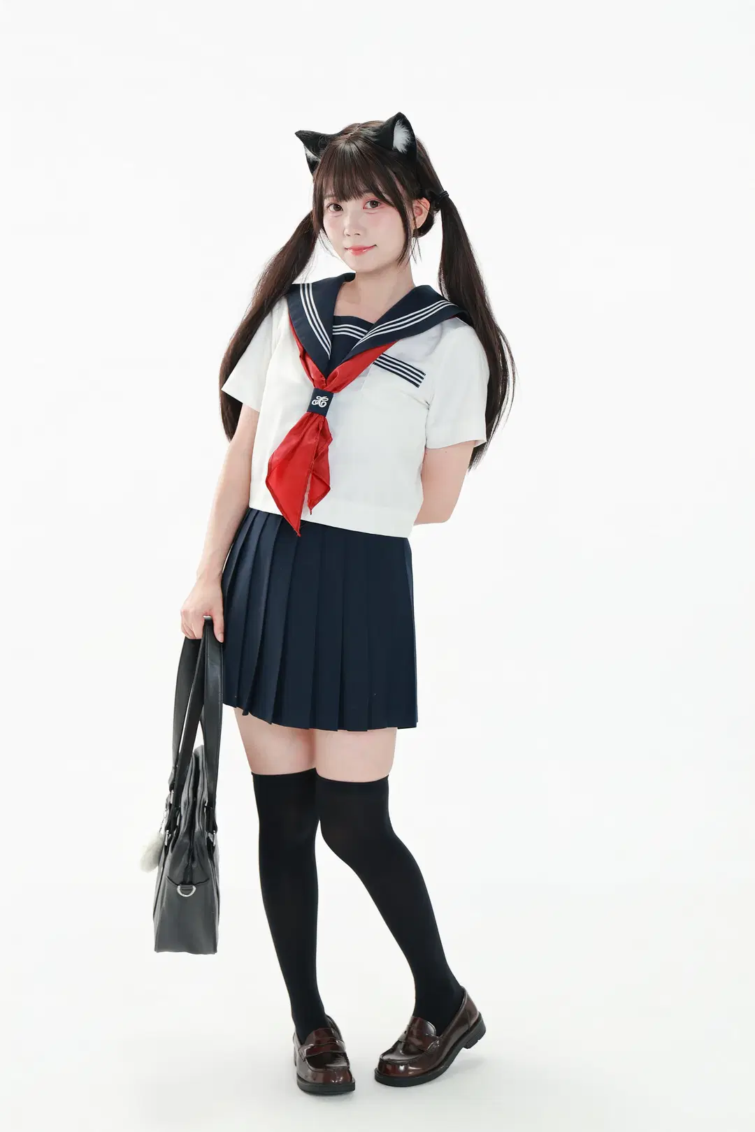 水手服双马尾的元气站姿参考 - Vera露露儿__ - 第10张