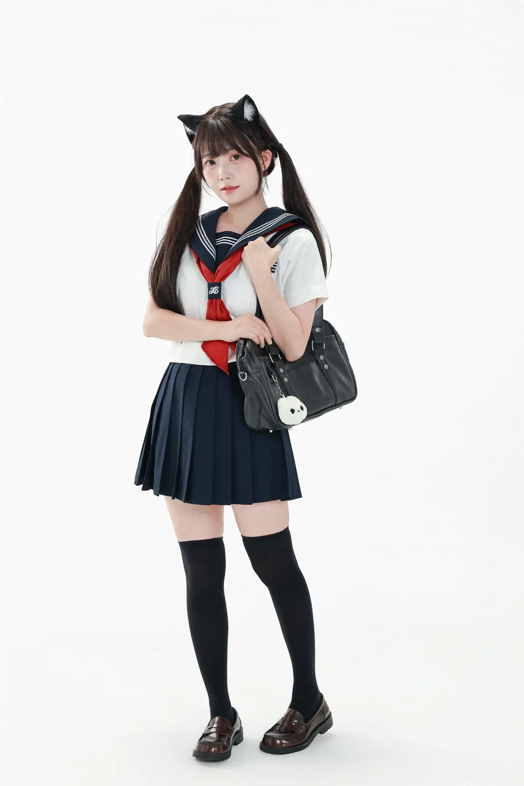 水手服双马尾的元气站姿参考 - Vera露露儿__ - 第6张