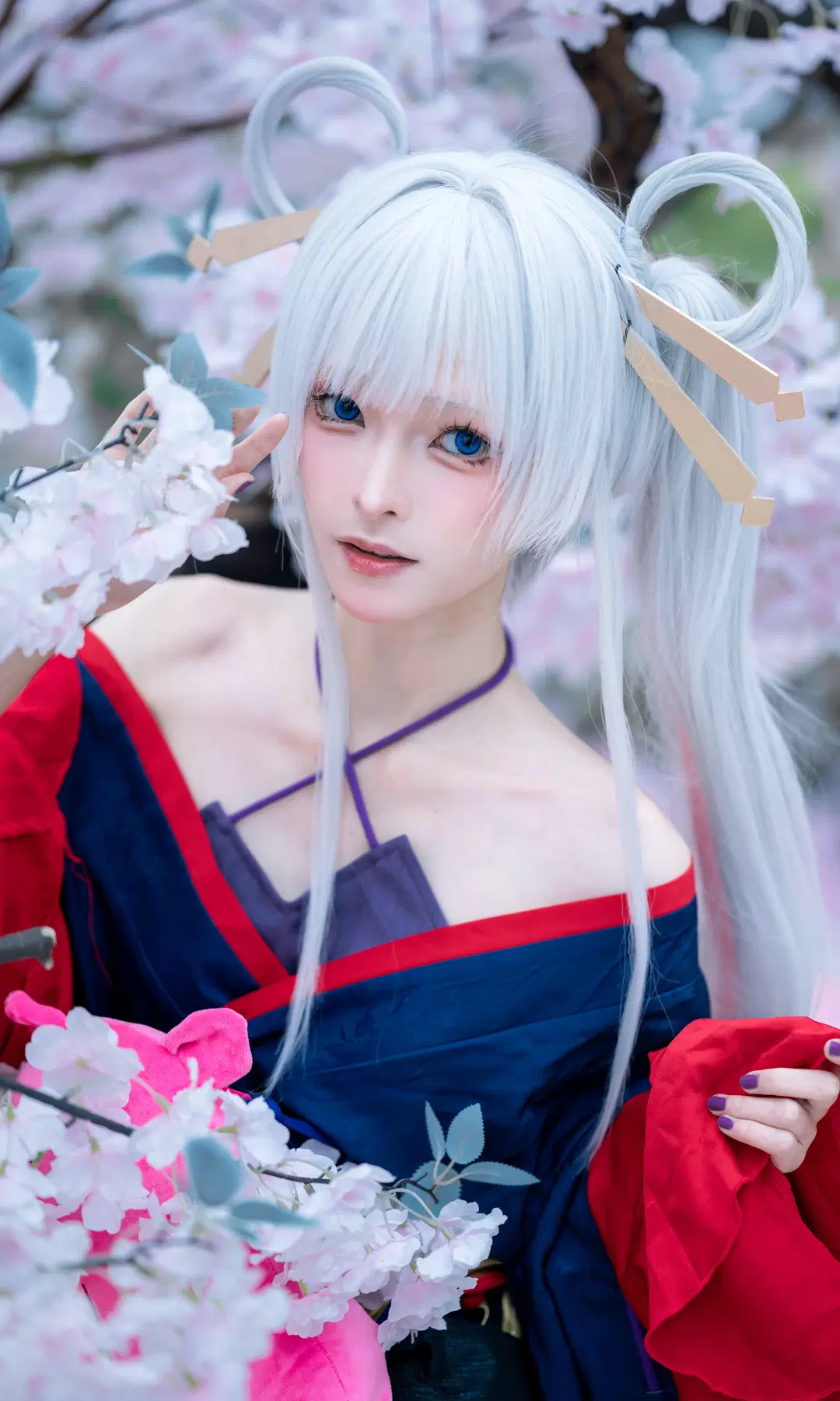Cosmic Princess Kaguya! Yachiyo Cosplay: Japanese Style Fantasy Beneath Cherry Blossoms by Dr.Chocolate - Image 3