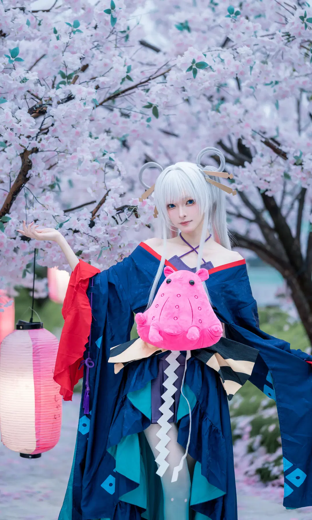 Cosmic Princess Kaguya! Yachiyo Cosplay: Japanese Style Fantasy Beneath Cherry Blossoms by Dr.Chocolate - Image 6