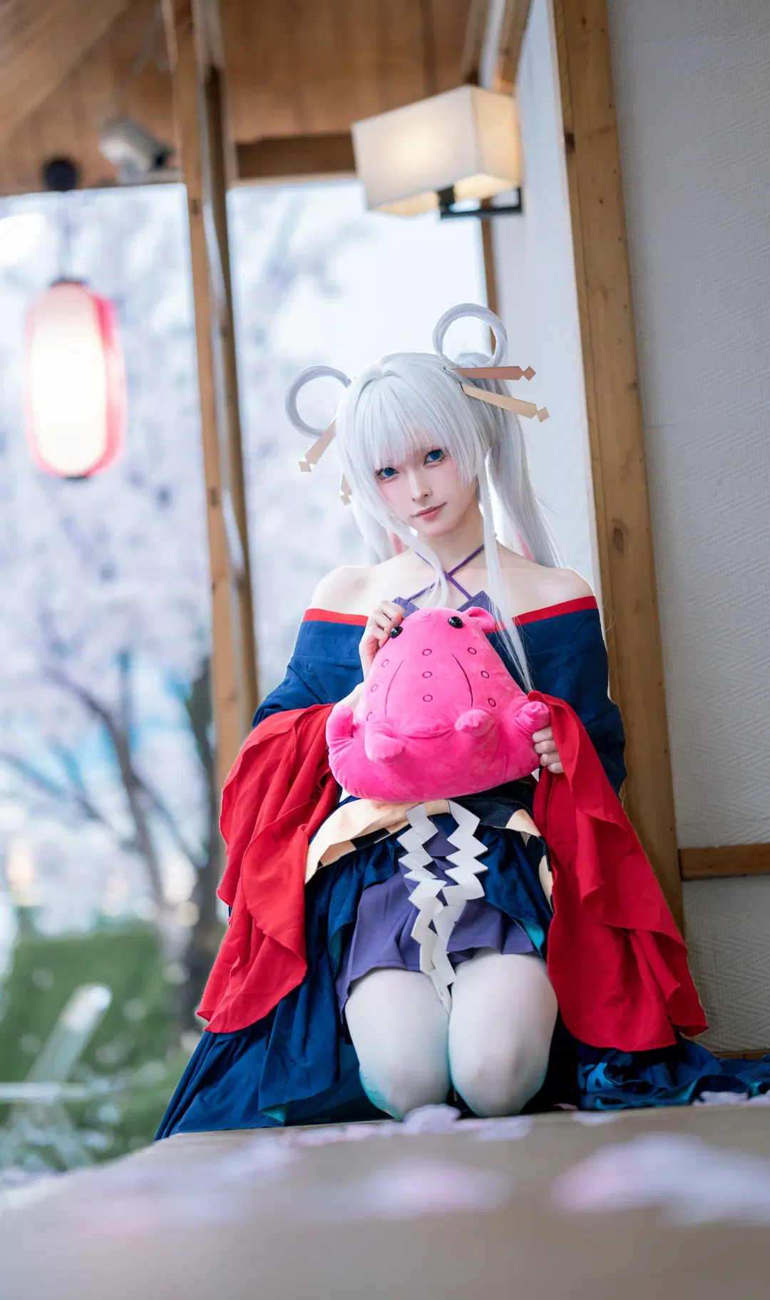Cosmic Princess Kaguya! Yachiyo Cosplay: Japanese Style Fantasy Beneath Cherry Blossoms by Dr.Chocolate - Image 7