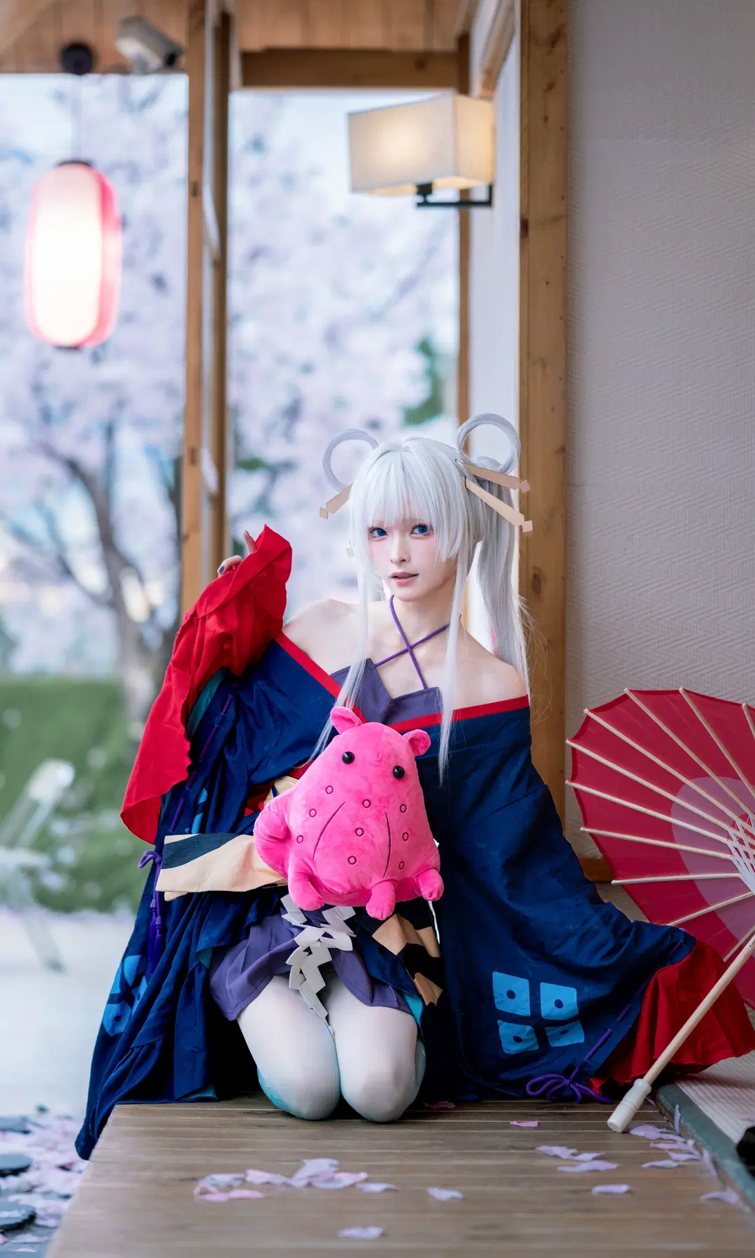 Cosmic Princess Kaguya! Yachiyo Cosplay: Japanese Style Fantasy Beneath Cherry Blossoms by Dr.Chocolate - Image 8