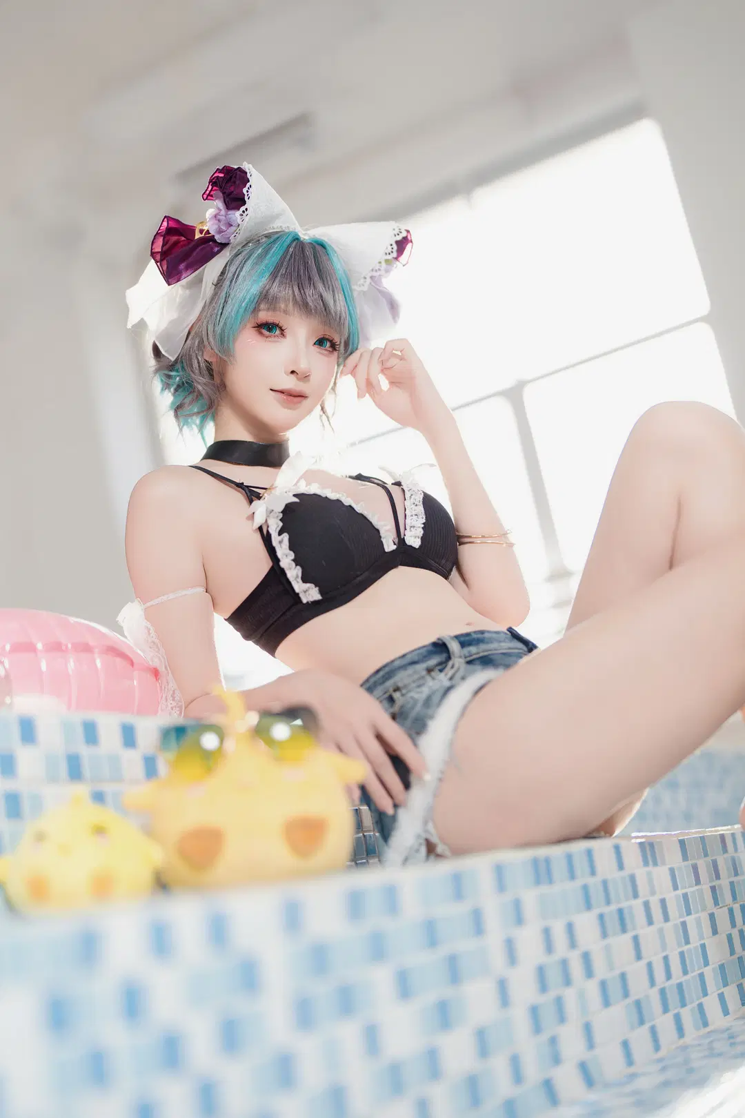 【柴郡cos】碧蓝航线的夏日泳池派对瞬间