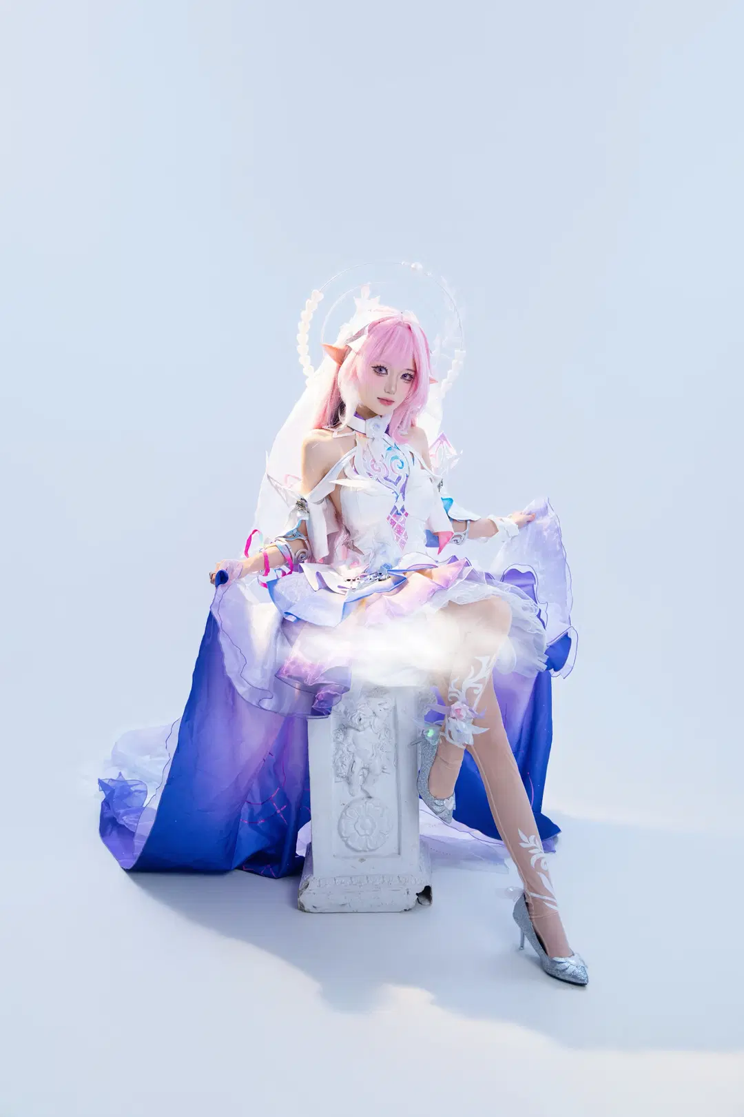 魔法少女, 白丝, 大昔涟cos, 精灵弓箭手, 郑州cosplay