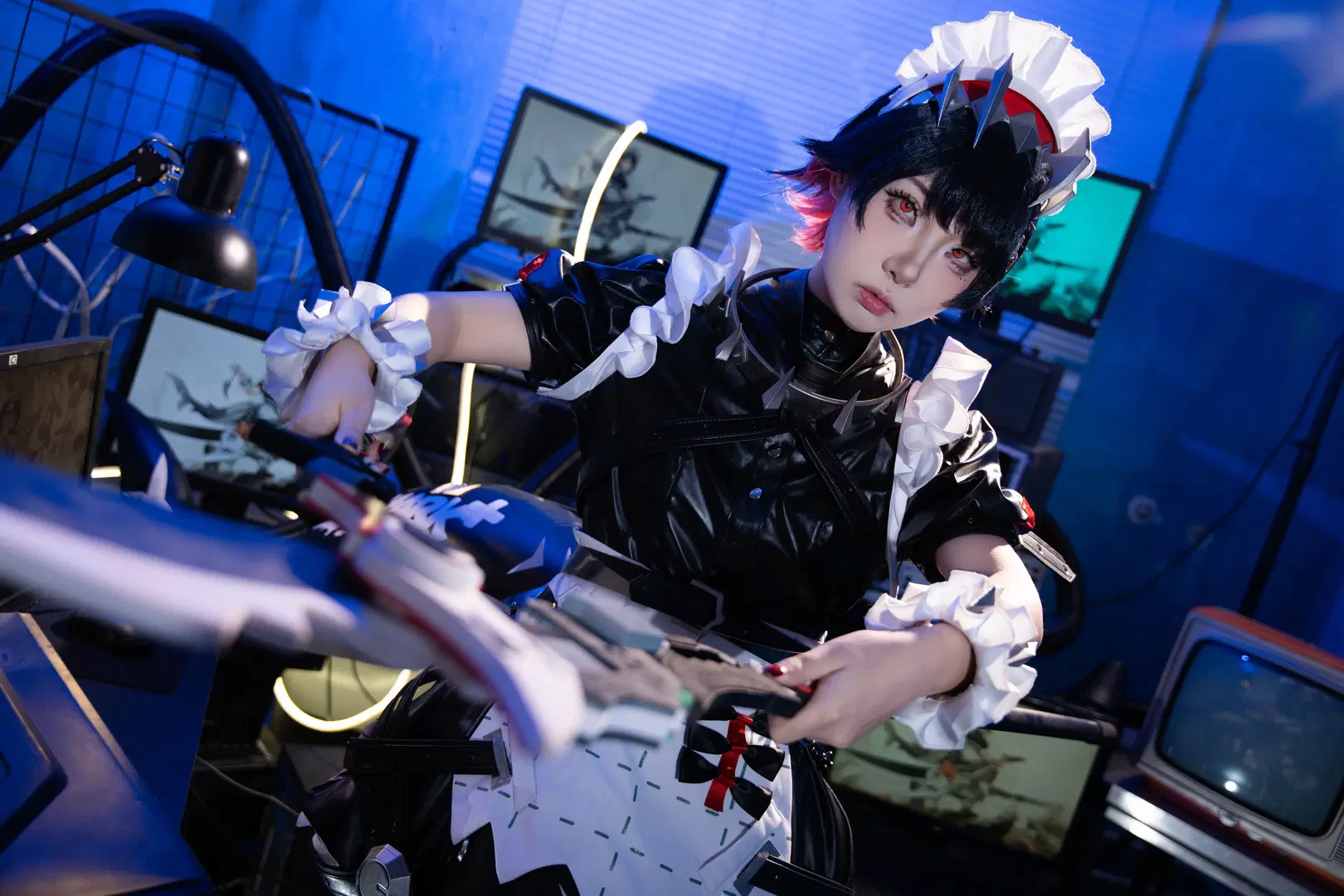 [Ellen Joe cosplay] The cold and glamorous Shark girl in a retro-tech studio by 拾月影棚 - Image 9