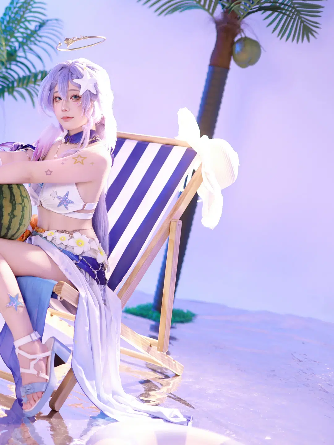 [Robin cosplay] Honkai: Star Rail Summer Sunny Song Beach Vibes by 清濯睡不醒 - Image 2