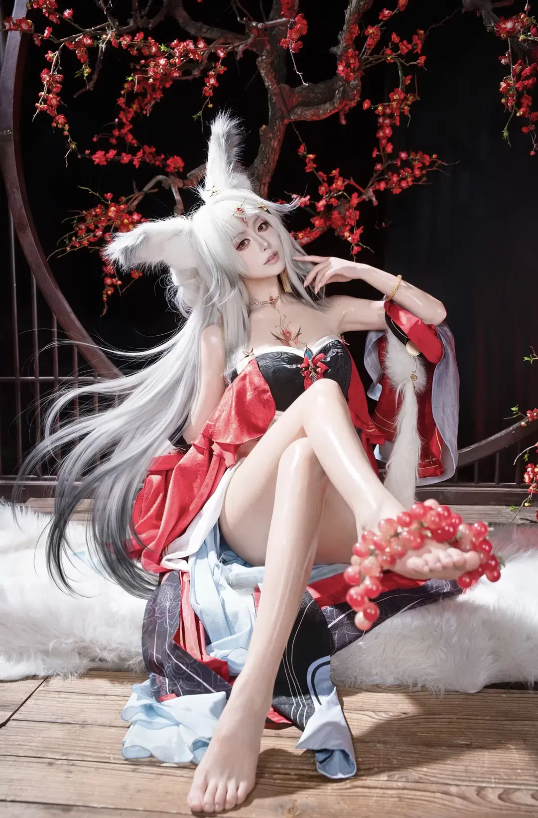 【心月狐cos】鸣潮幻境中的白狐仙子 - 桃田心Nya - 第2张
