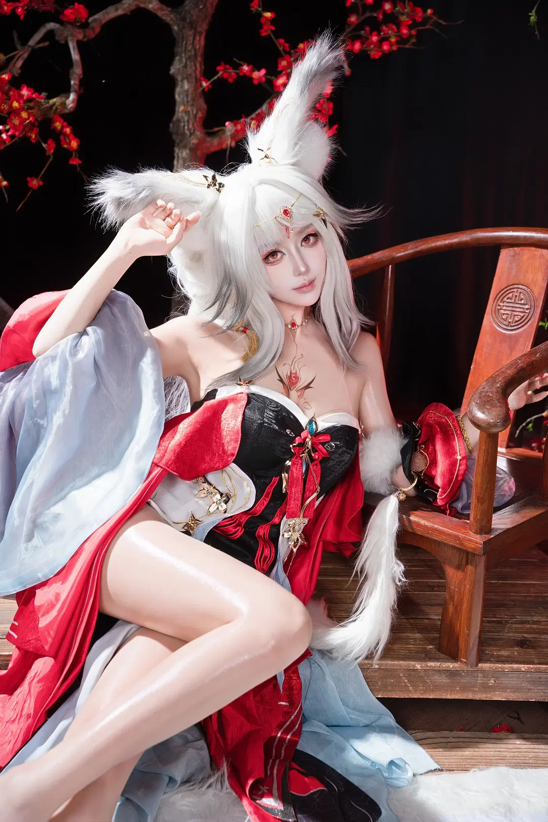 【心月狐cos】鸣潮幻境中的白狐仙子 - 桃田心Nya - 第3张
