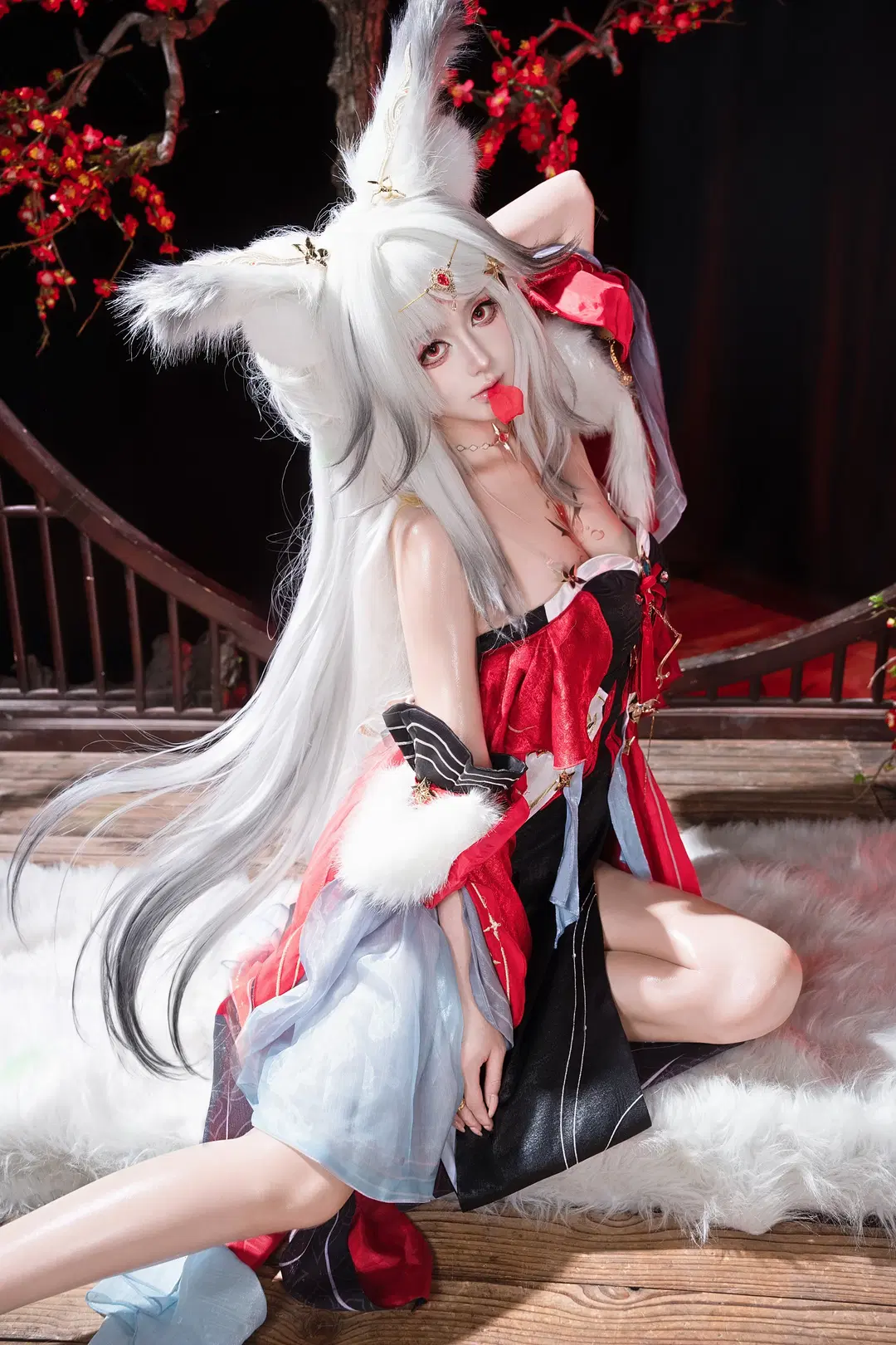 【心月狐cos】鸣潮幻境中的白狐仙子 - 桃田心Nya - 第4张