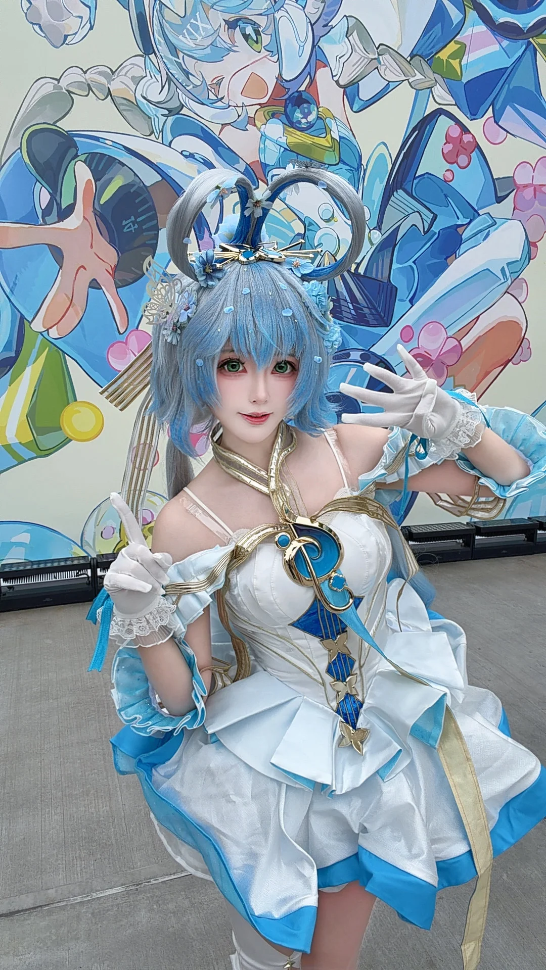 二次元, cosplay, 洛天依cos, 虚拟歌手, 北京环球影城