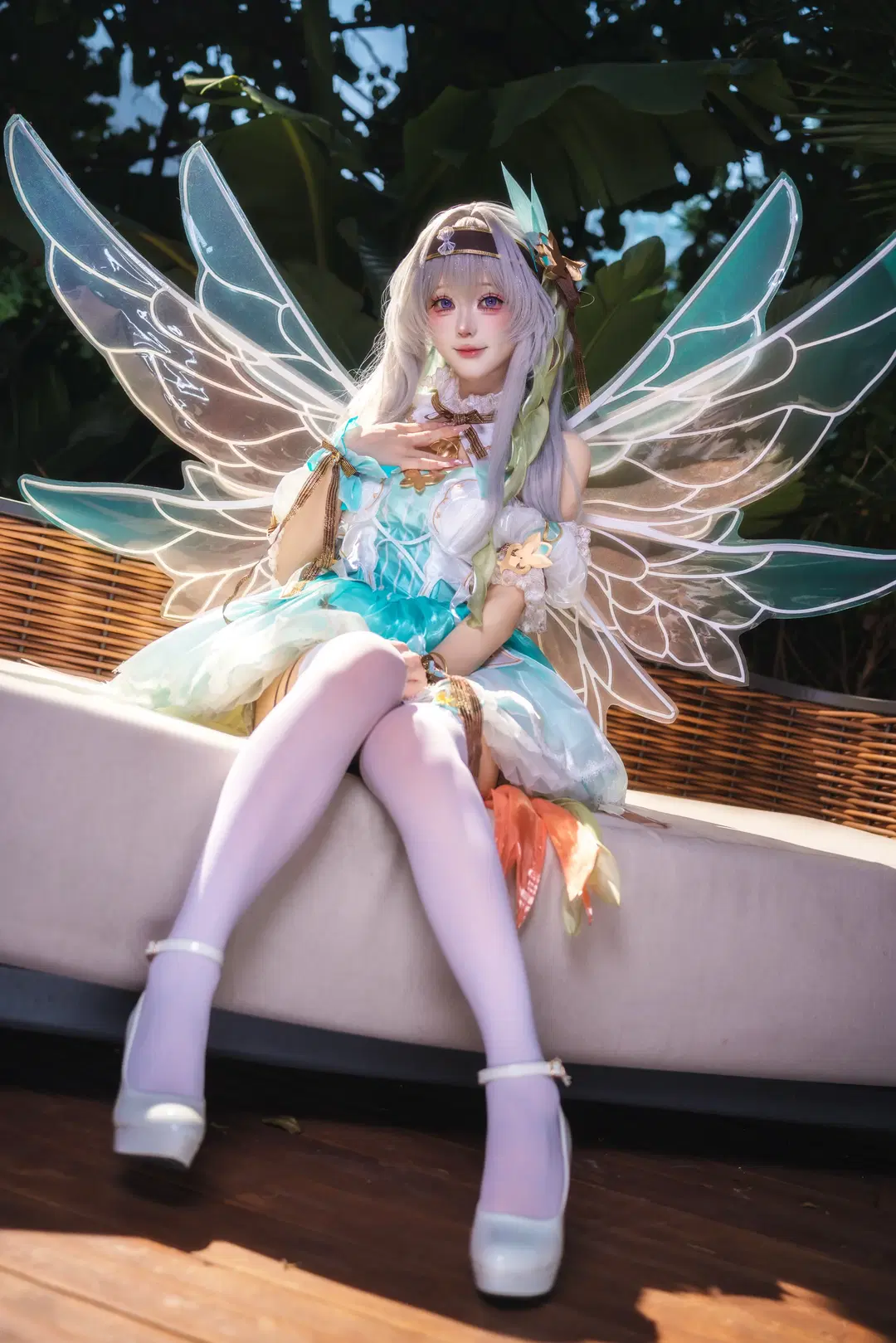Honkai: Star Rail, Firefly ACG Expo, Firefly cosplay, Elf Princess, White stockings