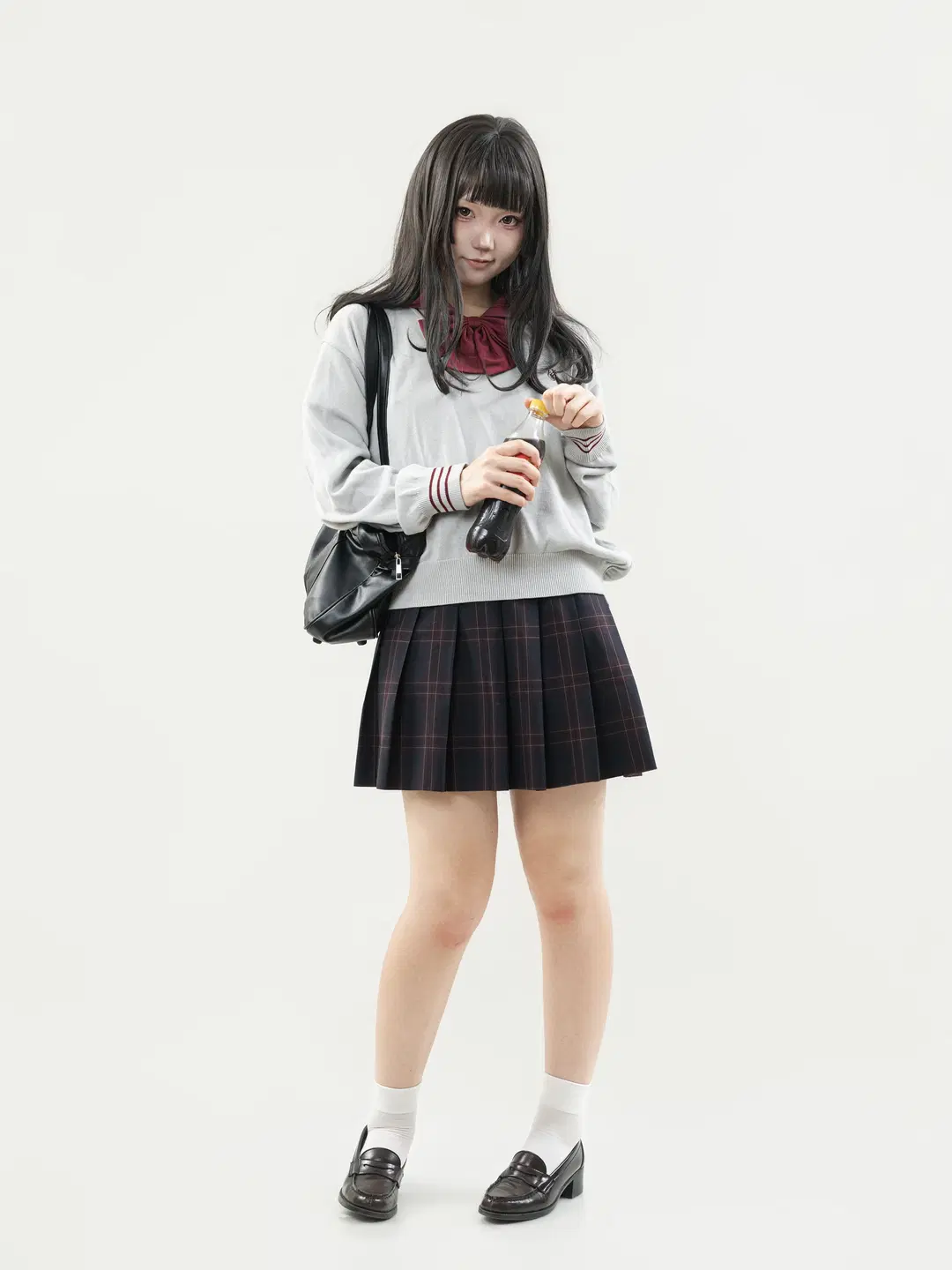 津久野JK制服穿上身，不爱说话的转校生氛围感拉满 - 果七 - 第10张