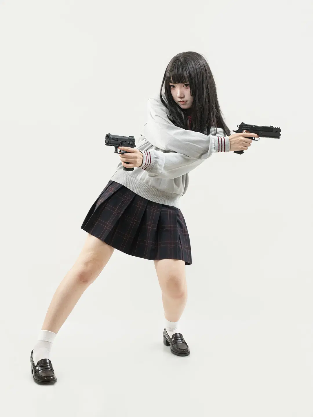 津久野JK制服穿上身，不爱说话的转校生氛围感拉满 - 果七 - 第9张