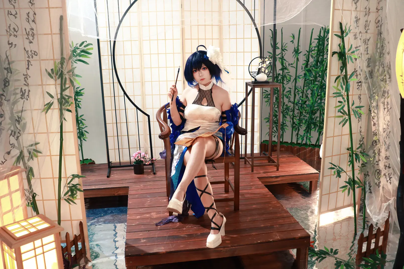 【希儿cos】崩坏三 墨染镜华的古风再现 - 壹柒是个脸盲怪 - 第2张