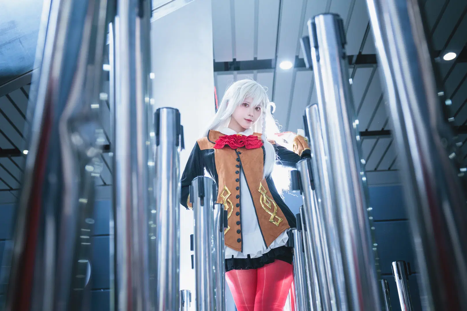 【オルガマリー・アニムスフィア コスプレ】Fate/Grand Orderの所長再現、寒色系インダストリアル風イベント写真 - 終於Still - 9枚目