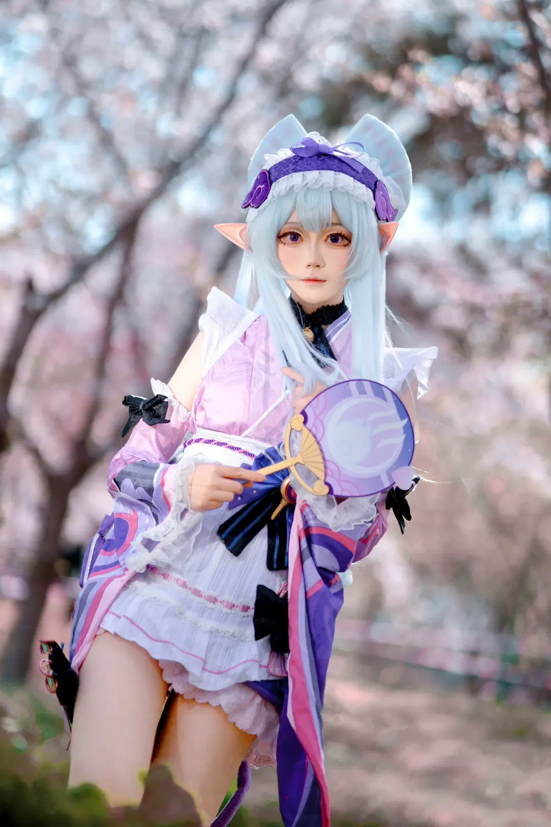 【夢見月瑞希コスプレ】『原神』桜の木の下での春のロケコスプレ写真 - 小兔乱撞 - 2枚目