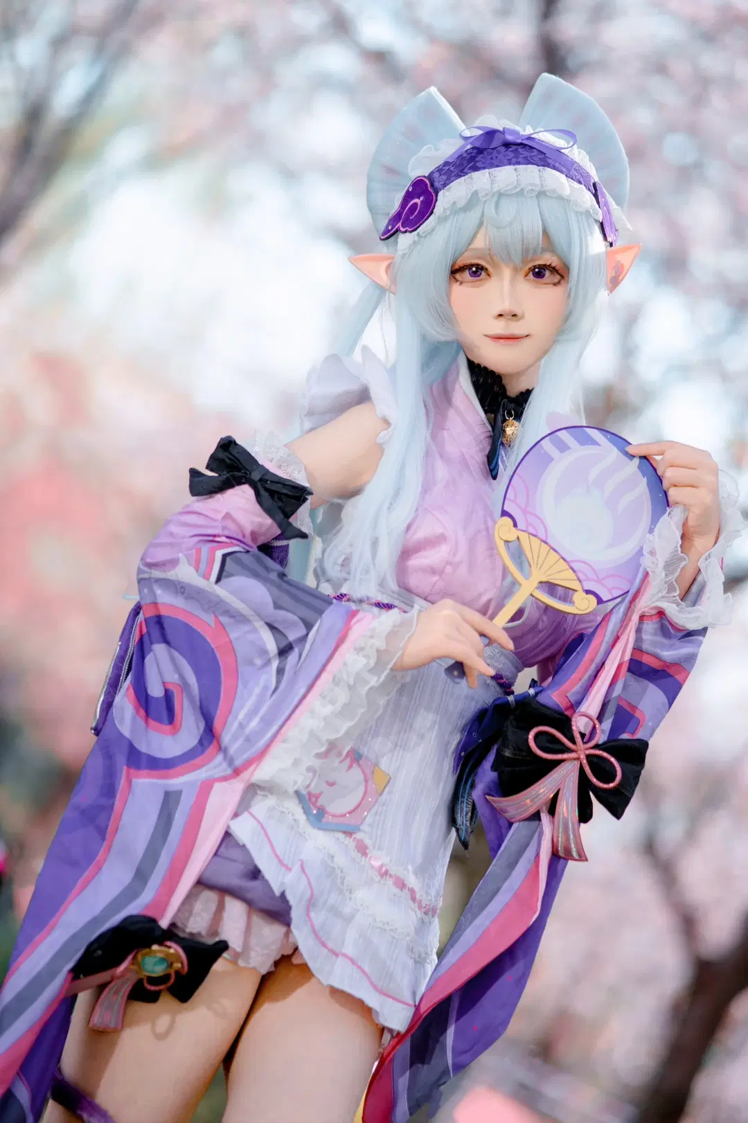 【夢見月瑞希コスプレ】『原神』桜の木の下での春のロケコスプレ写真 - 小兔乱撞 - 5枚目