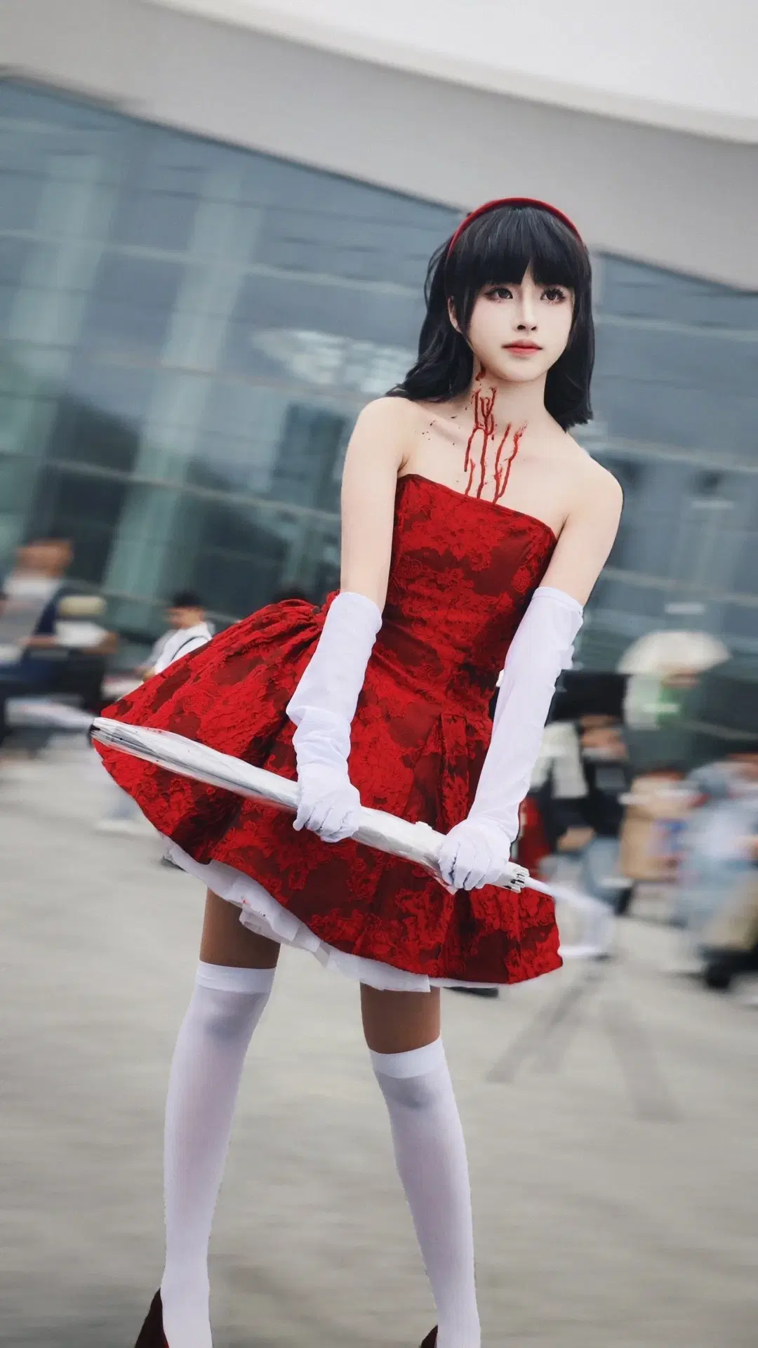 月野兔cos 成都漫展老番向水手服白丝场照 - 轩叉子 - 第8张