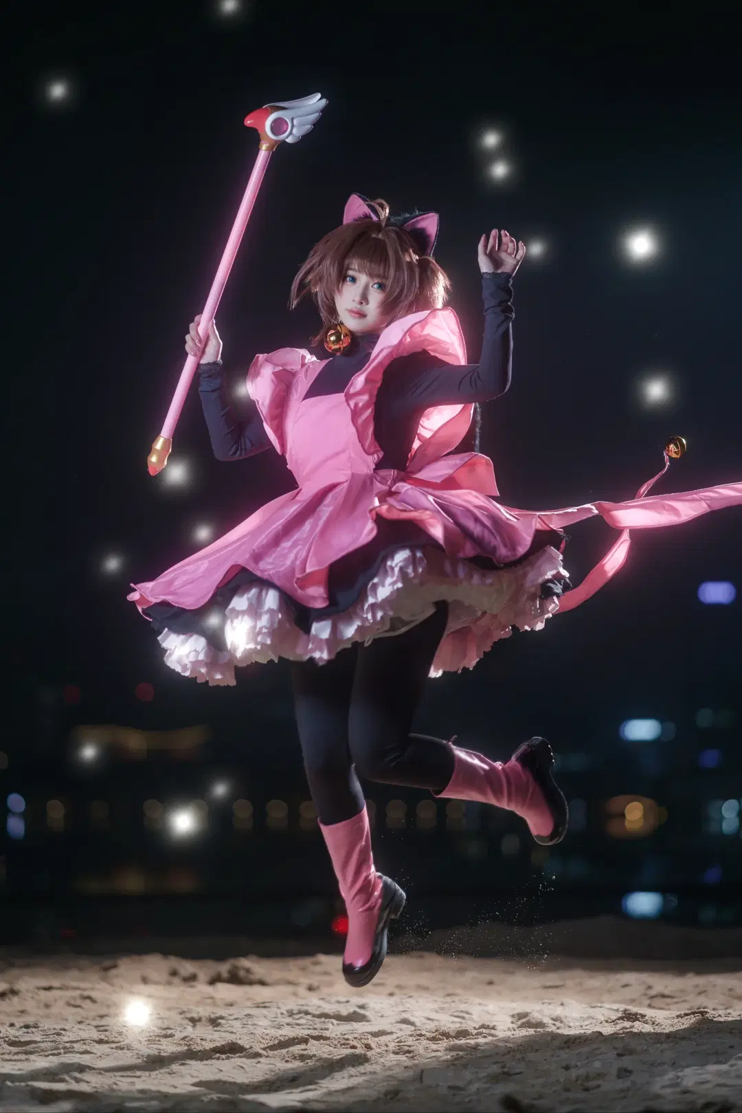 【木之本樱cos】魔卡少女樱进阶动作与悬浮拍摄分享 - 轩叉子 - 第10张