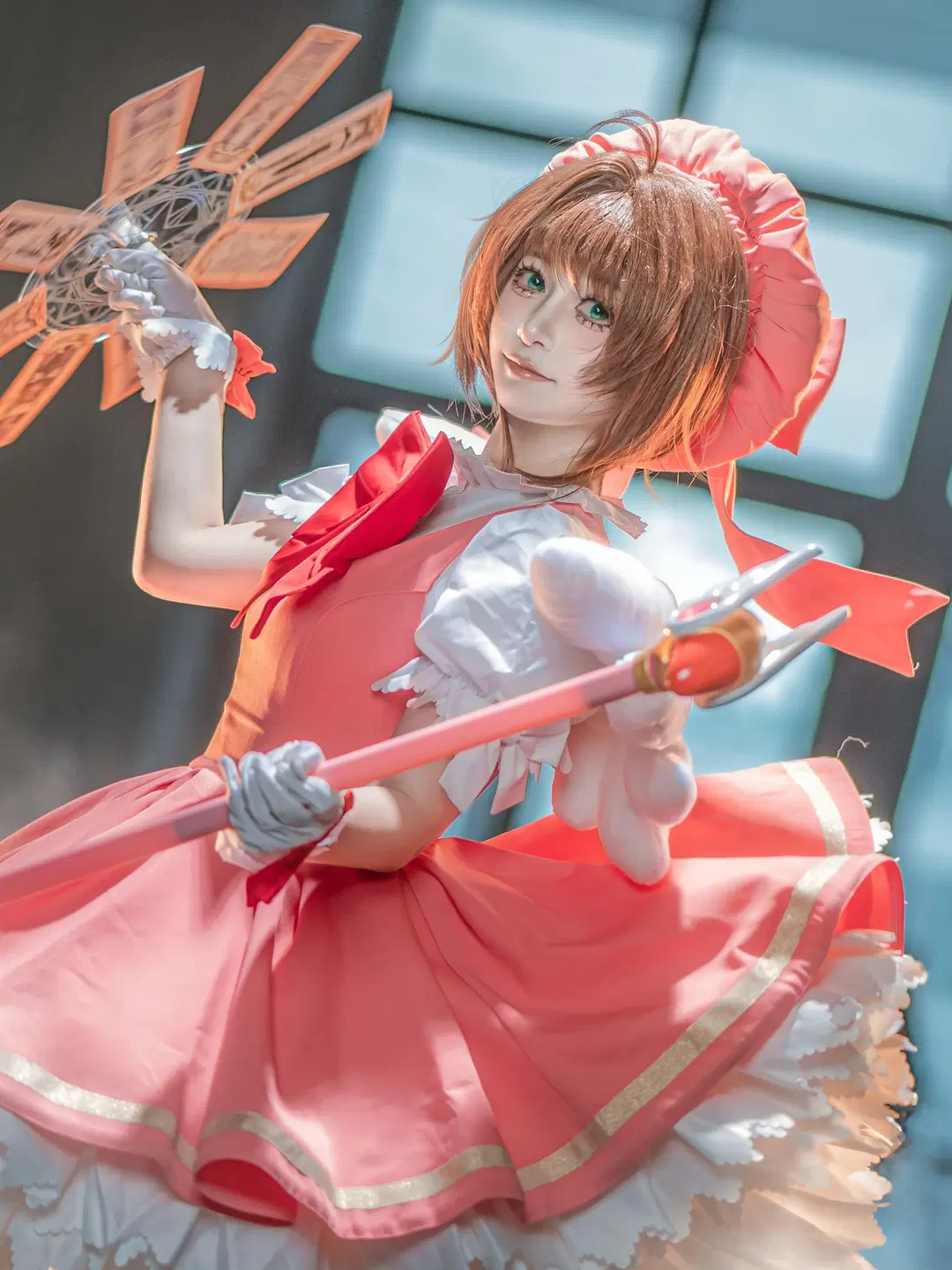 【木之本樱cos】魔卡少女樱进阶动作与悬浮拍摄分享 - 轩叉子 - 第5张