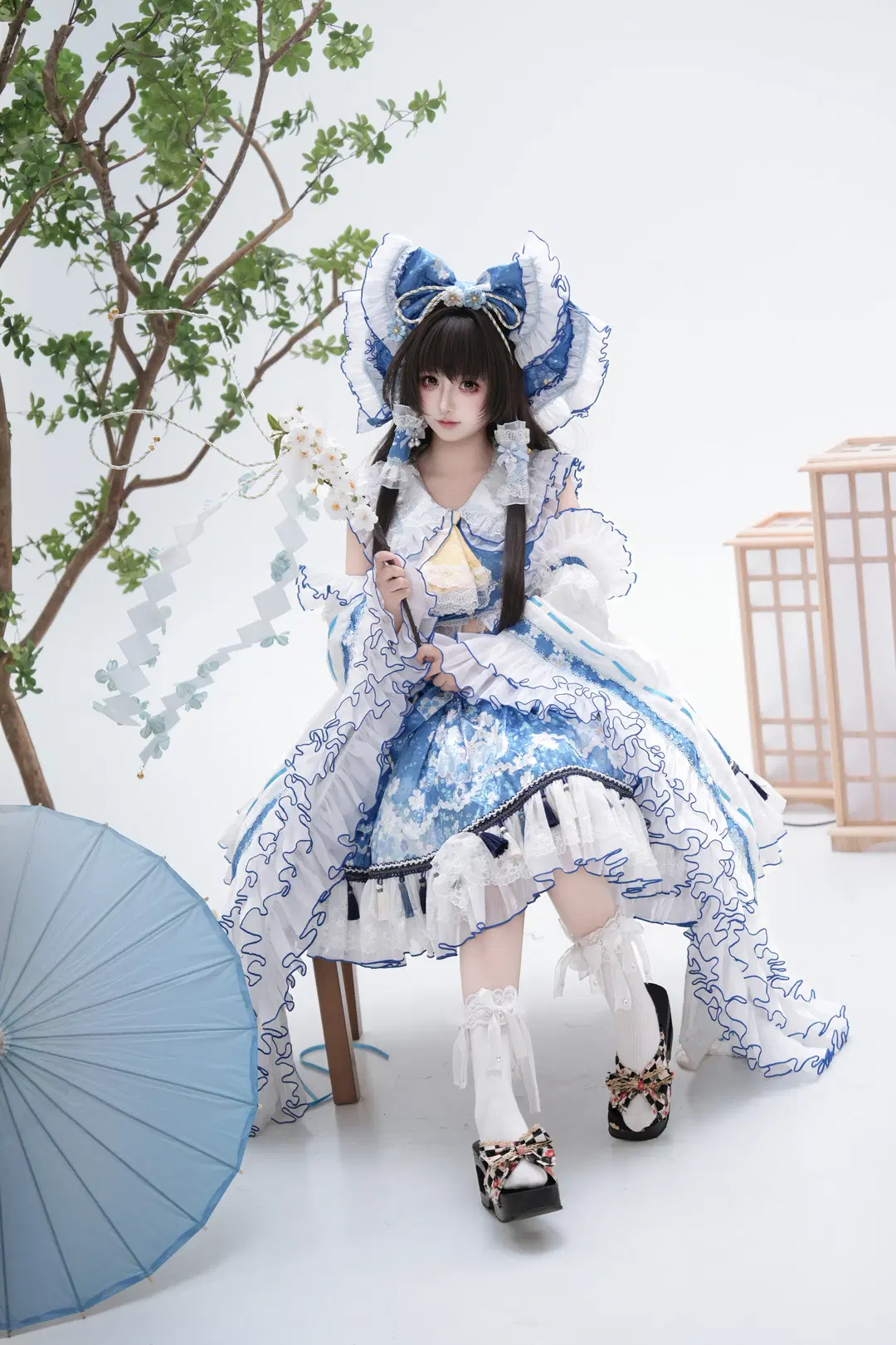 【博麗靈夢cos】東方project青靈夢二設棚拍 - 轩叉子 - 第5張