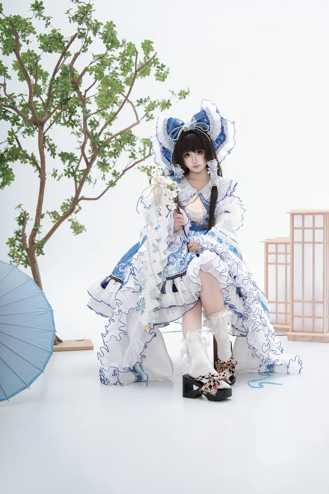 【博麗靈夢cos】東方project青靈夢二設棚拍 - 轩叉子 - 第6張