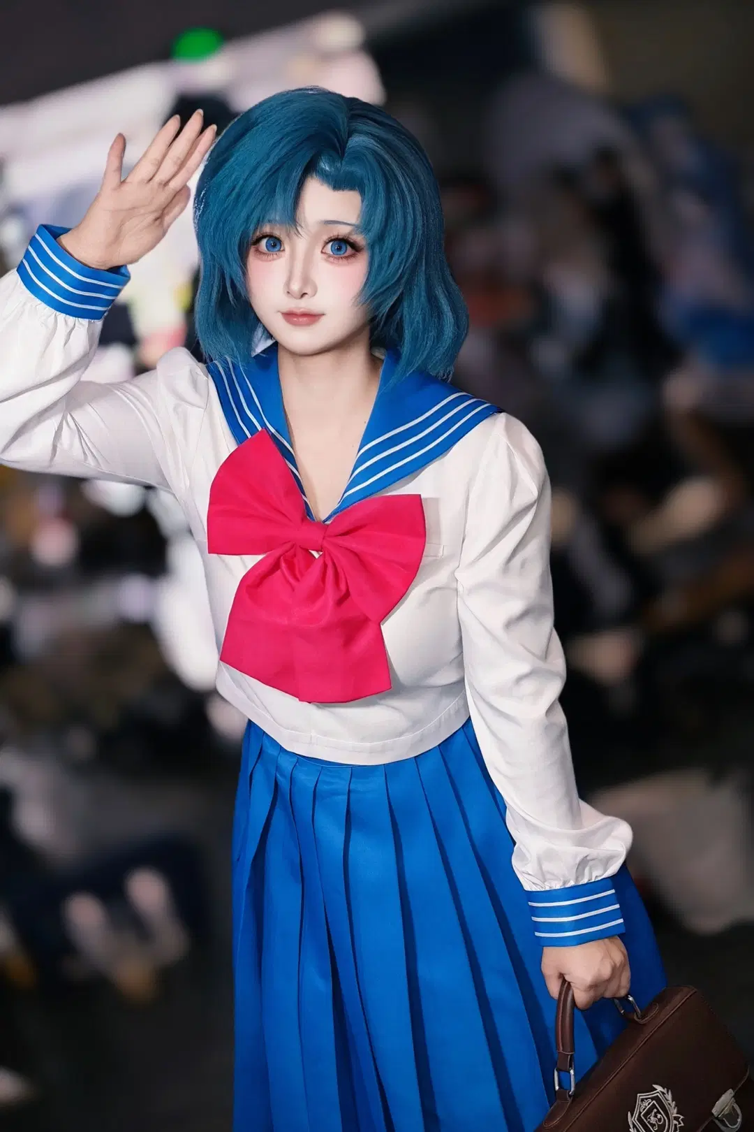 漫展场照, 美少女战士, 水手服, 水野亚美cos, 美少女战士水星