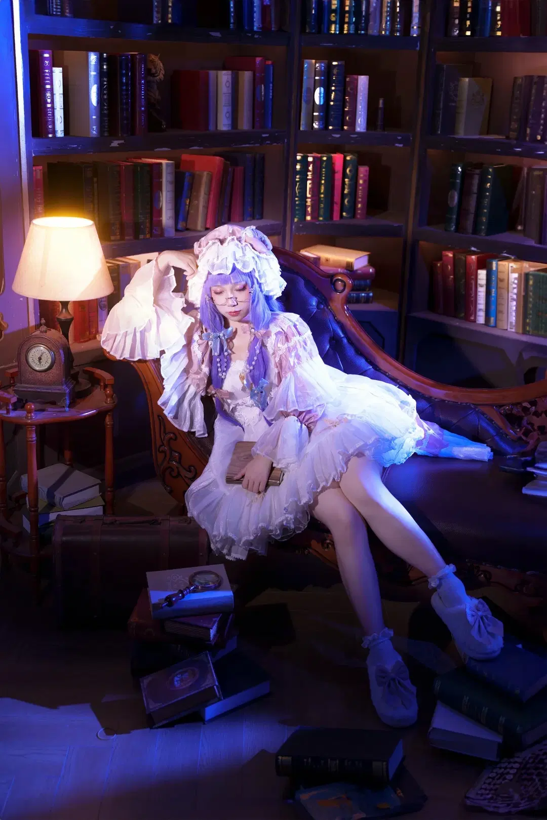 【パチュリー コスプレ】『東方Project』静寂に包まれた読書のひととき - 莜子YOKO - 2枚目
