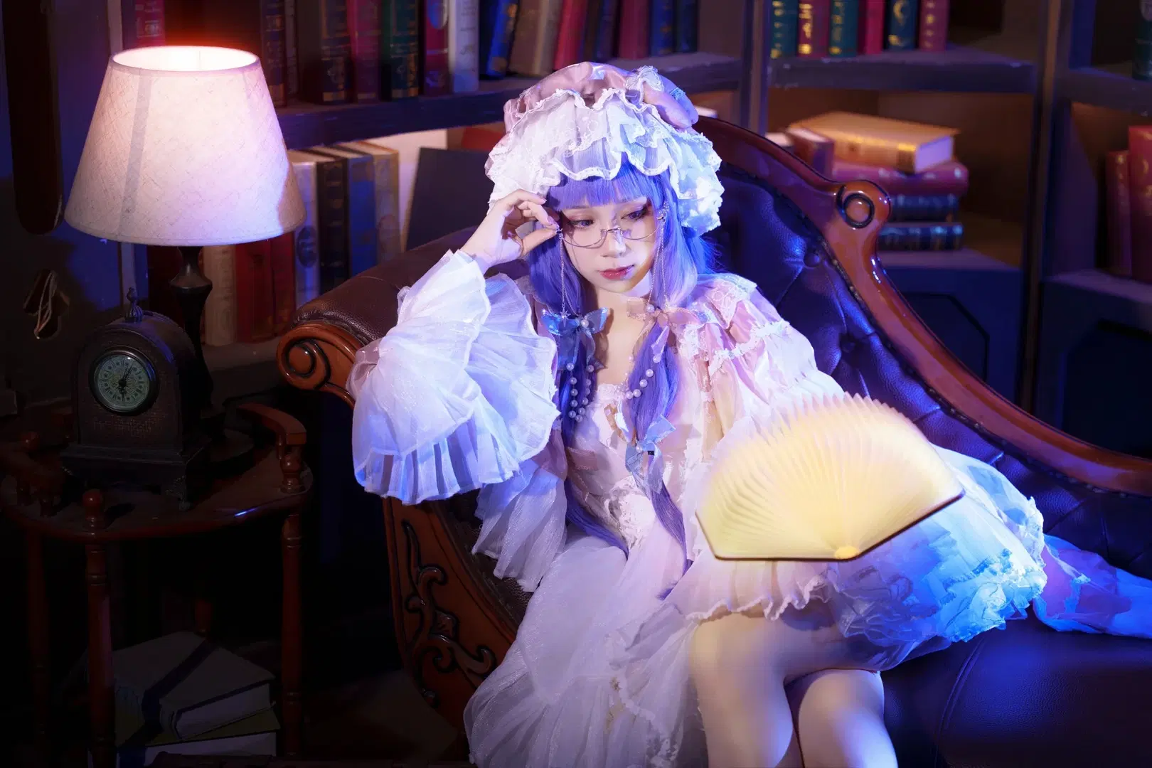 【パチュリー コスプレ】『東方Project』静寂に包まれた読書のひととき - 莜子YOKO - 3枚目