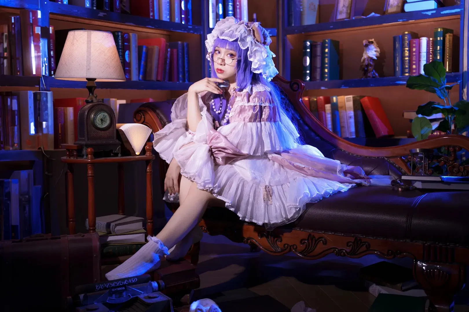 【パチュリー コスプレ】『東方Project』静寂に包まれた読書のひととき - 莜子YOKO - 5枚目